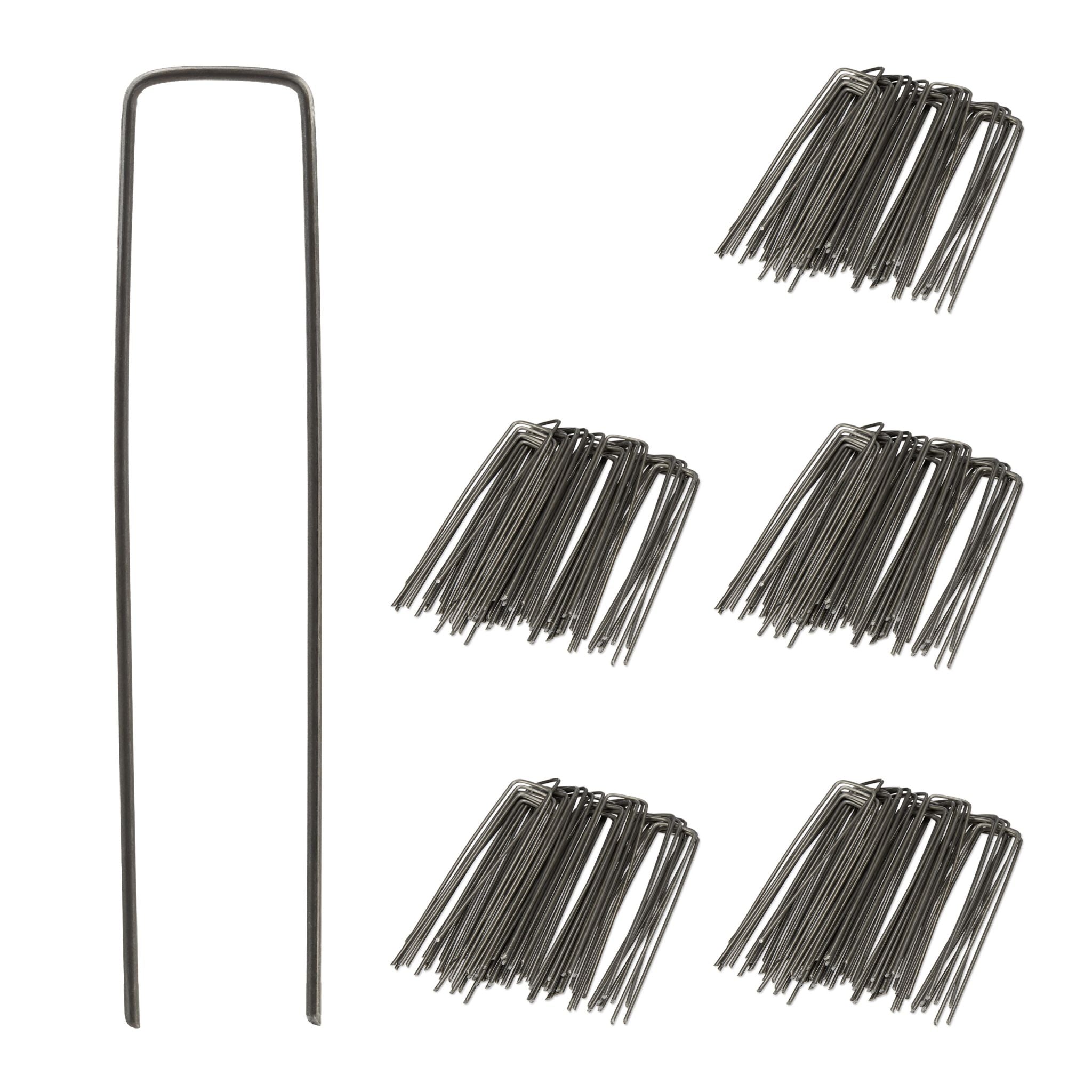 Erdanker 15cm 250er-Set Anthrazit von Relaxdays