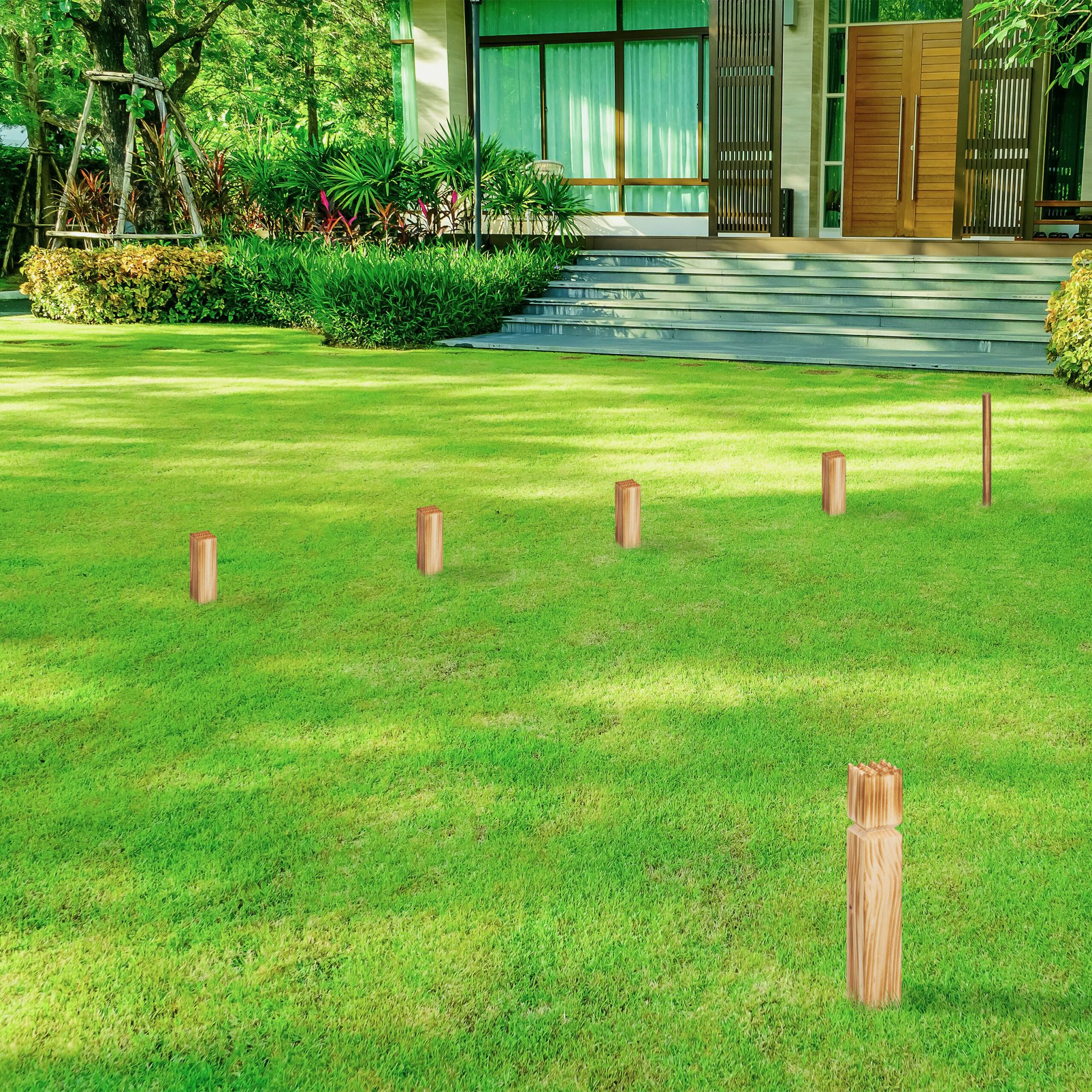 Wikinger Spiel mit Beutel 22tlg. Braun-Schwarz von Relaxdays