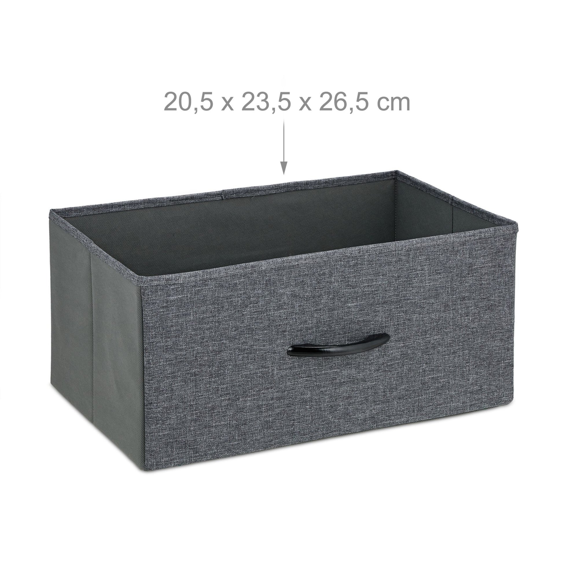 Kommode mit 10 Schubladen Braun-Schwarz-Grau von Relaxdays
