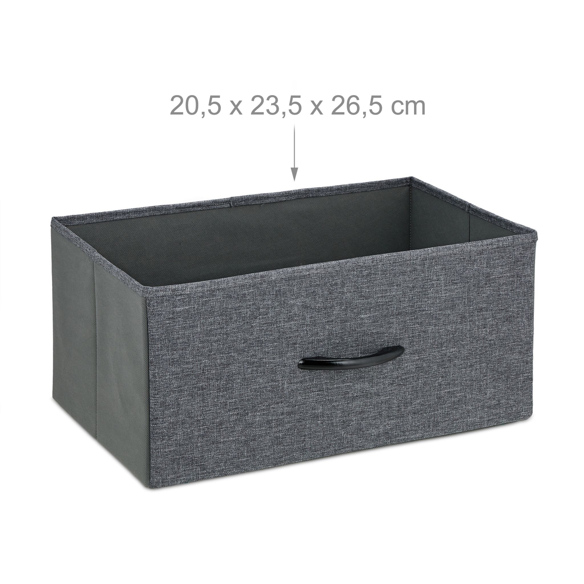Kommode mit 10 Schubladen Braun-Schwarz-Grau von Relaxdays