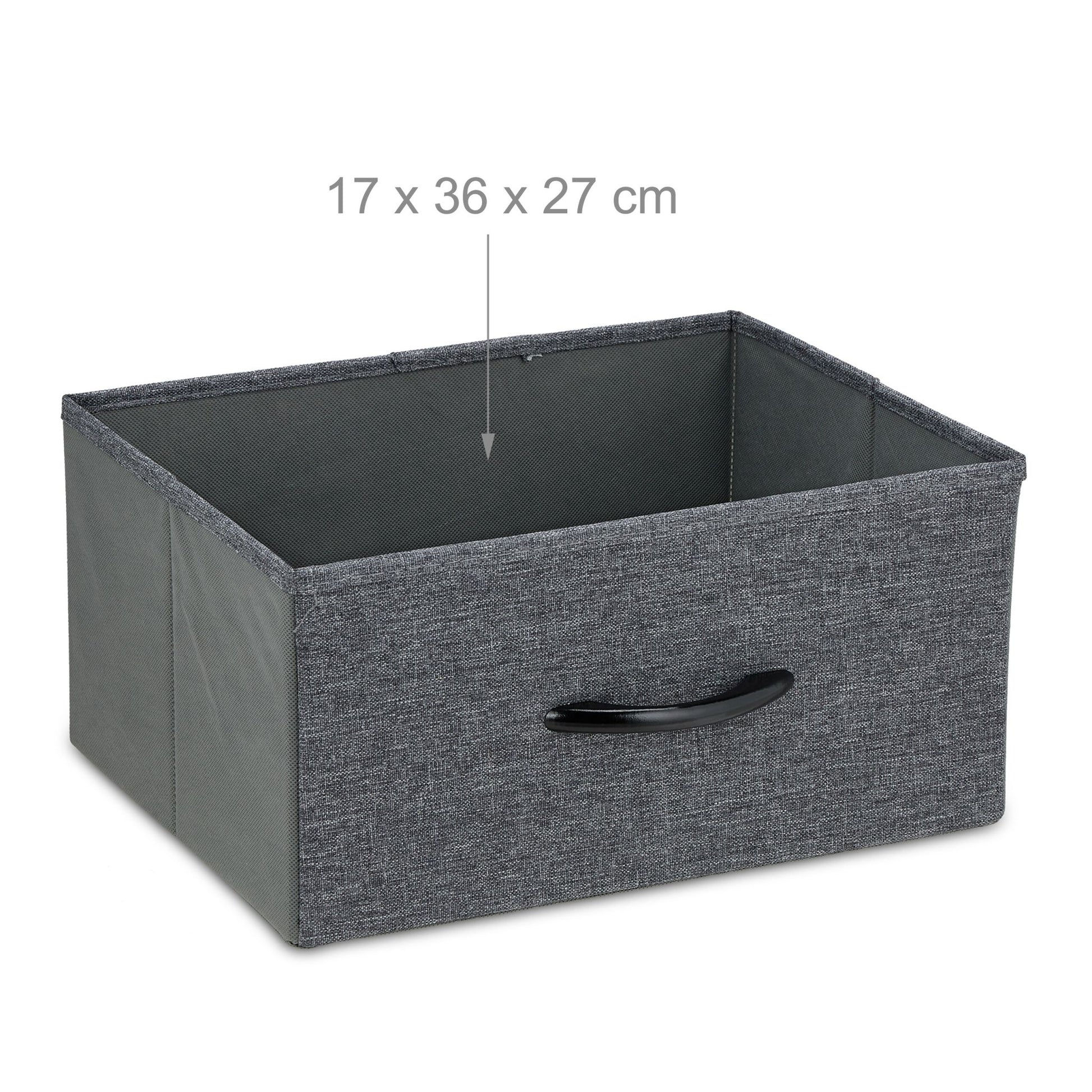 Kommode mit 6 Schubladen Braun-Schwarz-Grau von Relaxdays