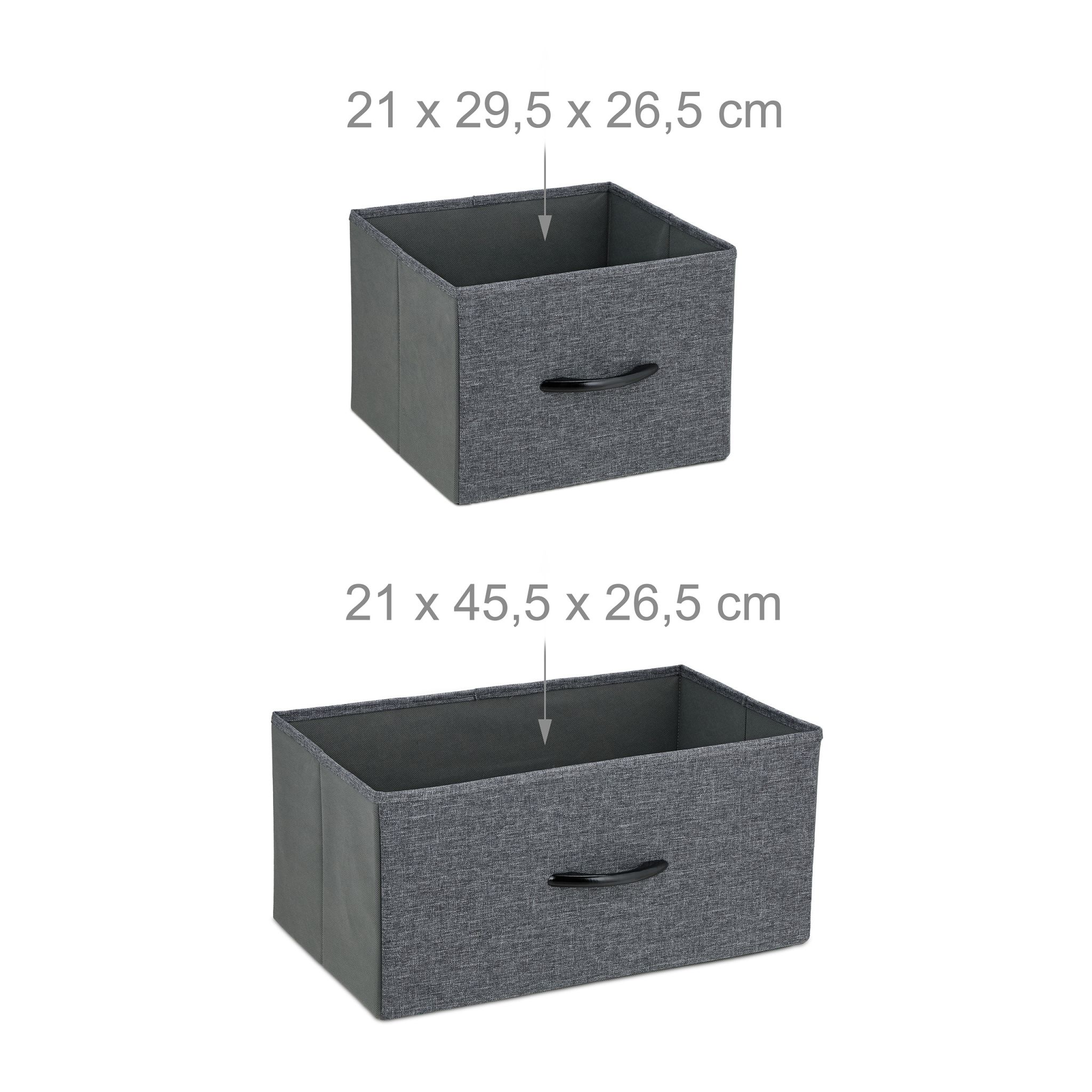 Kommode mit 8 Schubladen Braun-Schwarz-Grau von Relaxdays