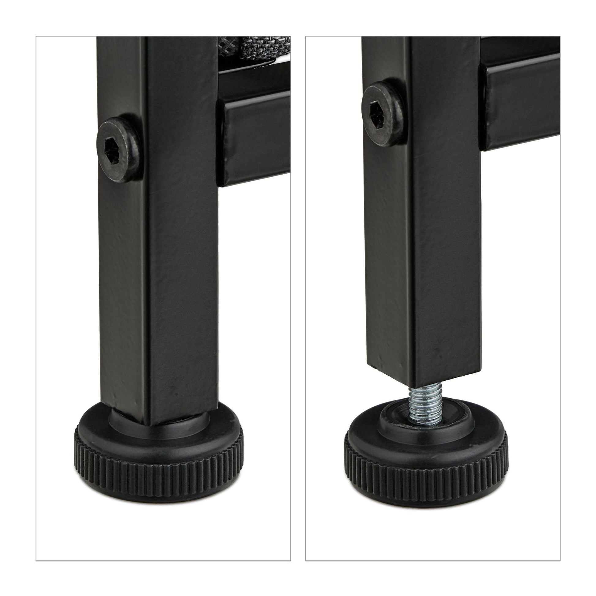Kommode mit 8 Schubladen Braun-Schwarz-Grau von Relaxdays