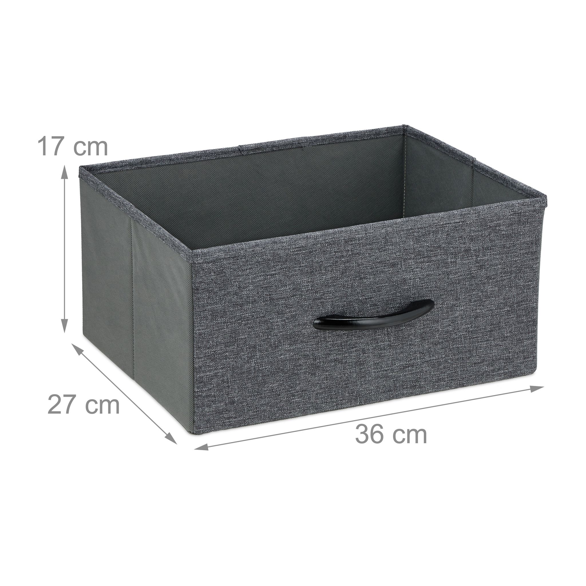 Kommode mit 8 Schubladen Braun-Schwarz-Grau von Relaxdays