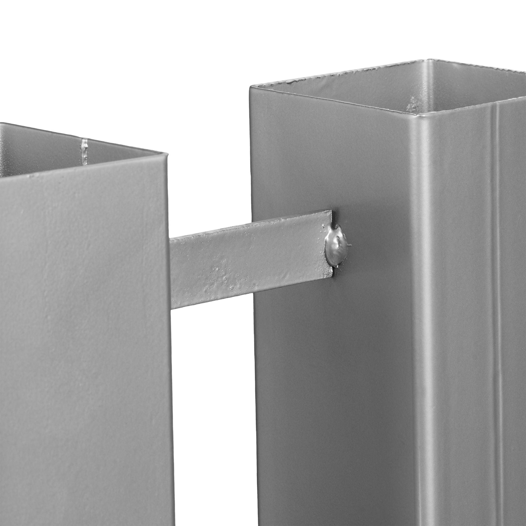 Holzstapelhilfe 2er-Set Silber von Relaxdays