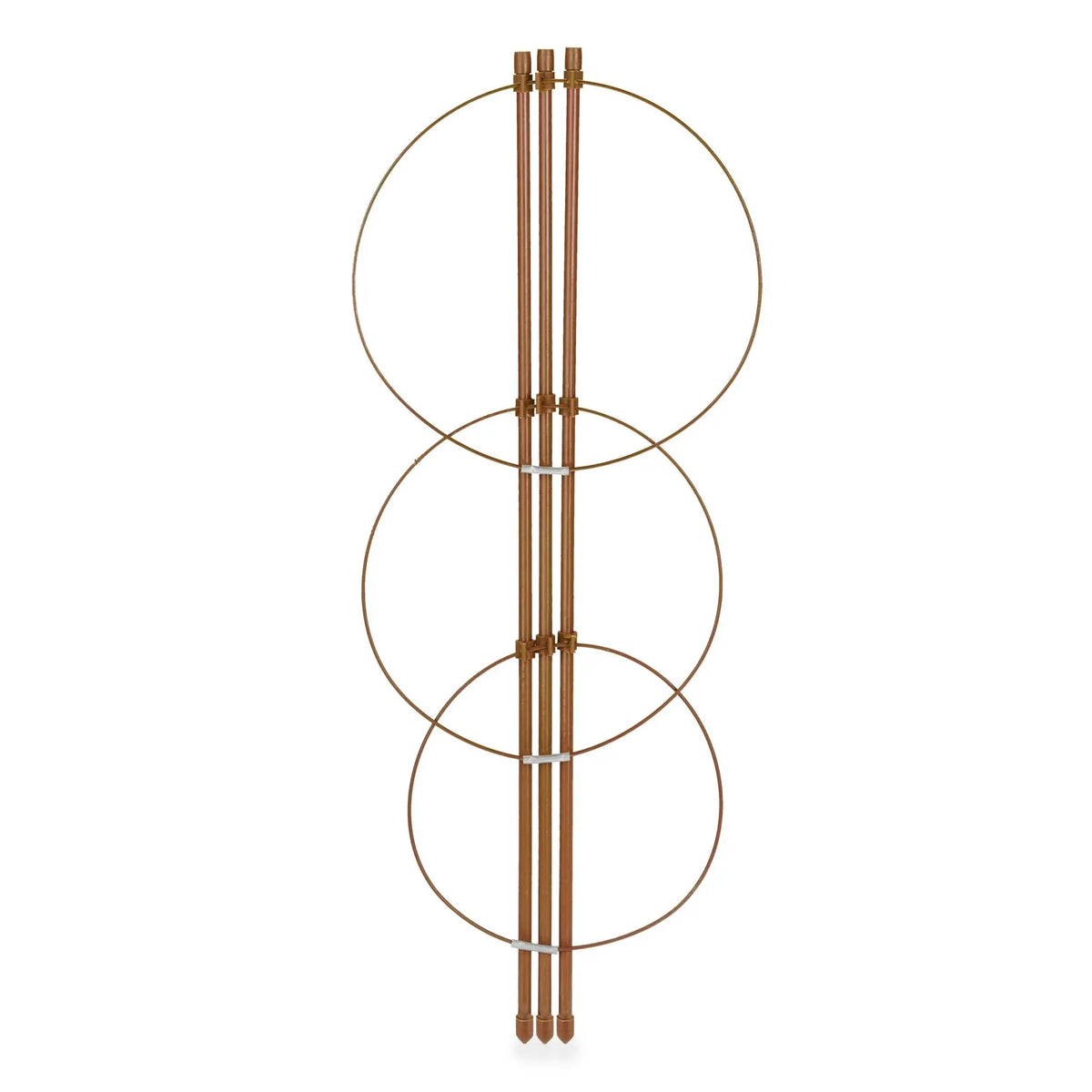 Rankhilfe 45cm 4er-Set braun Braun von Relaxdays