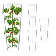 Rankhilfe 45cm 4er-Set grau Grau von Relaxdays