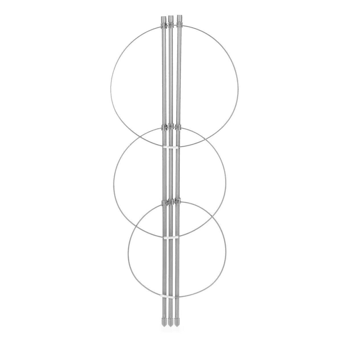 Rankhilfe 45cm 4er-Set grau Grau von Relaxdays
