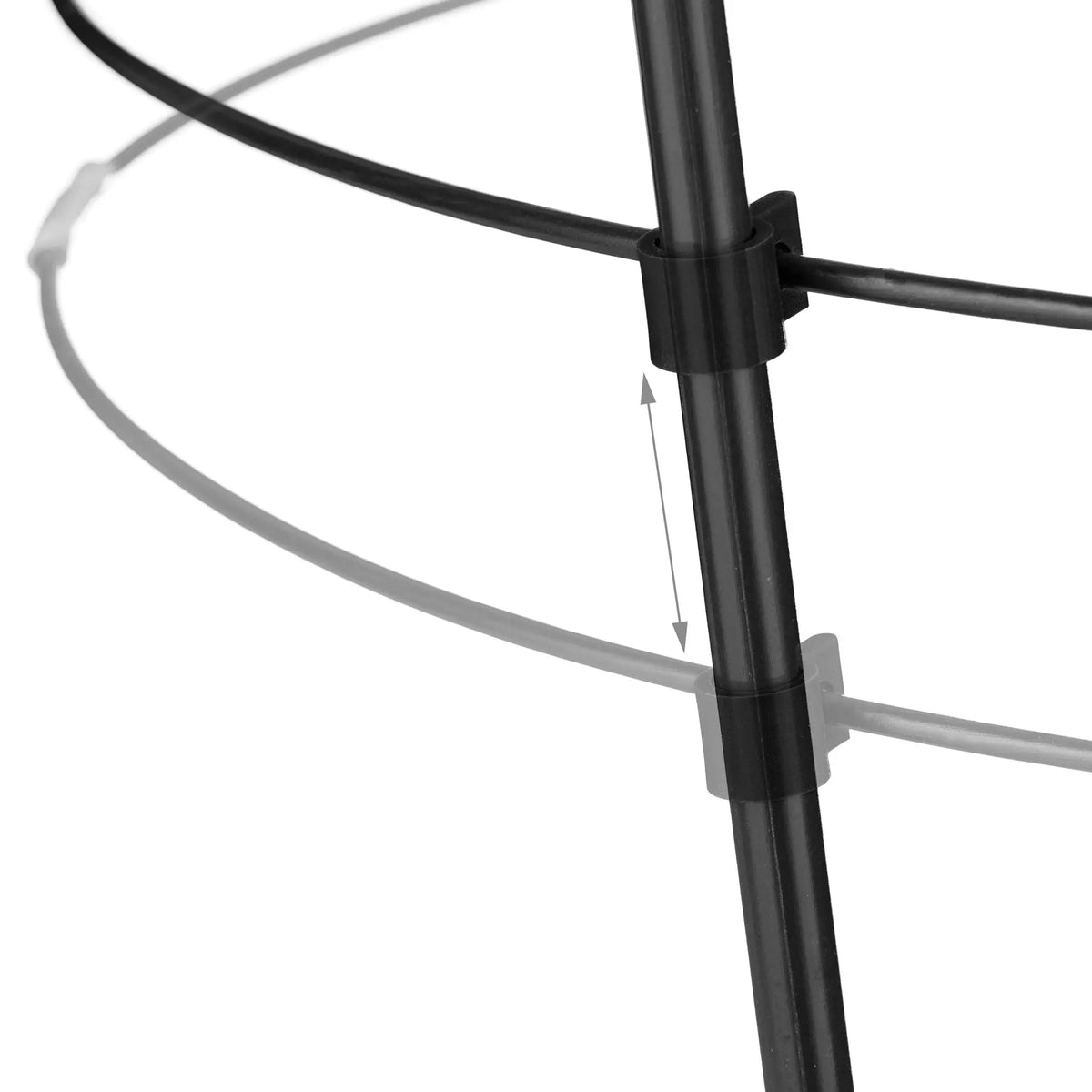 Rankhilfe 60cm 4er-Set Schwarz von Relaxdays