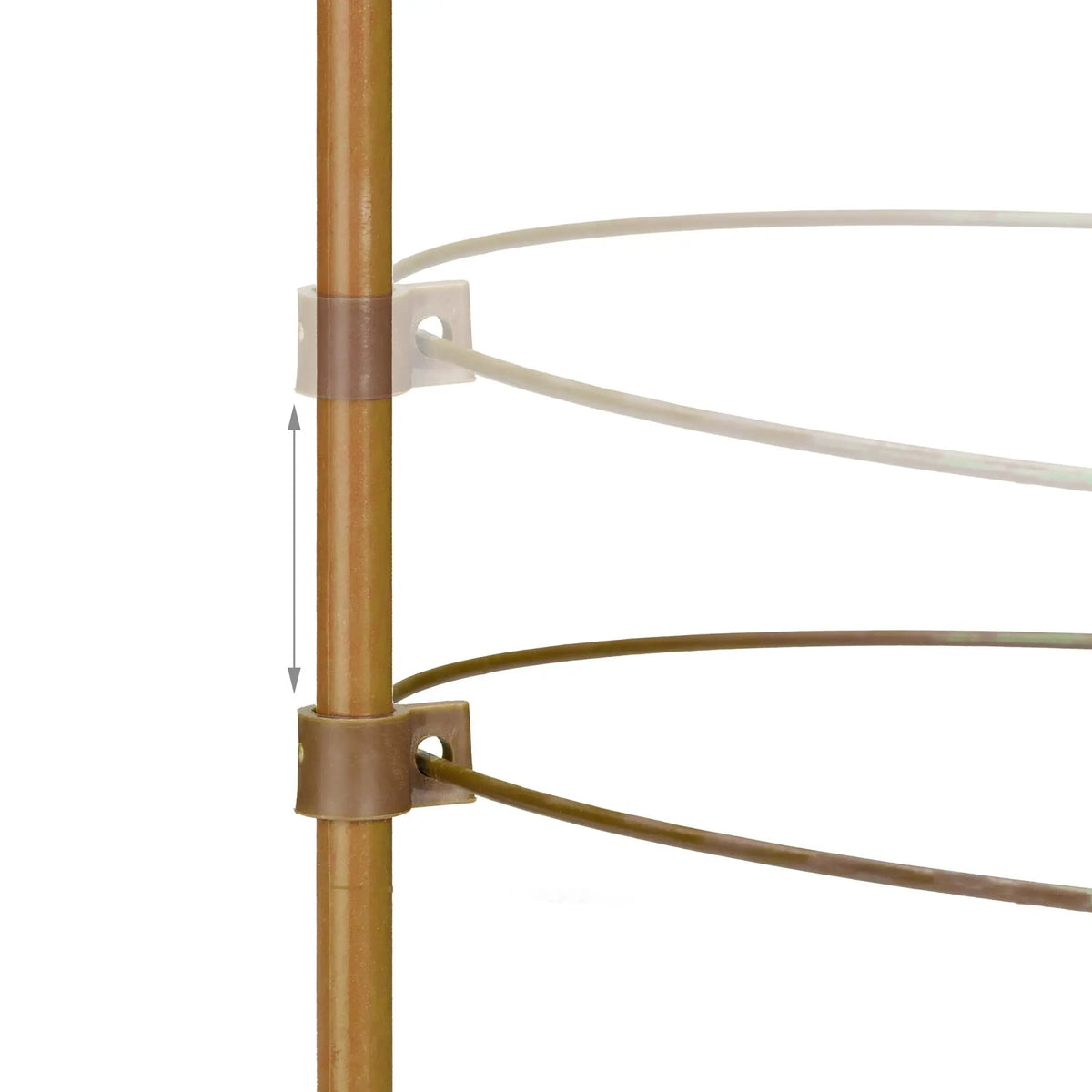 Rankhilfe 60cm 4er-Set Braun-Dunkelbraun von Relaxdays
