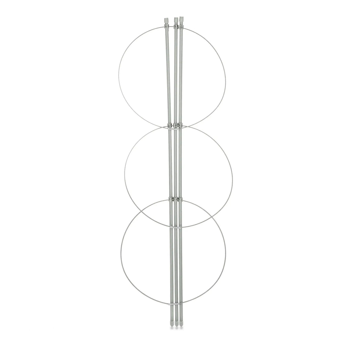 Rankhilfe 60cm 4er-Set Grau von Relaxdays