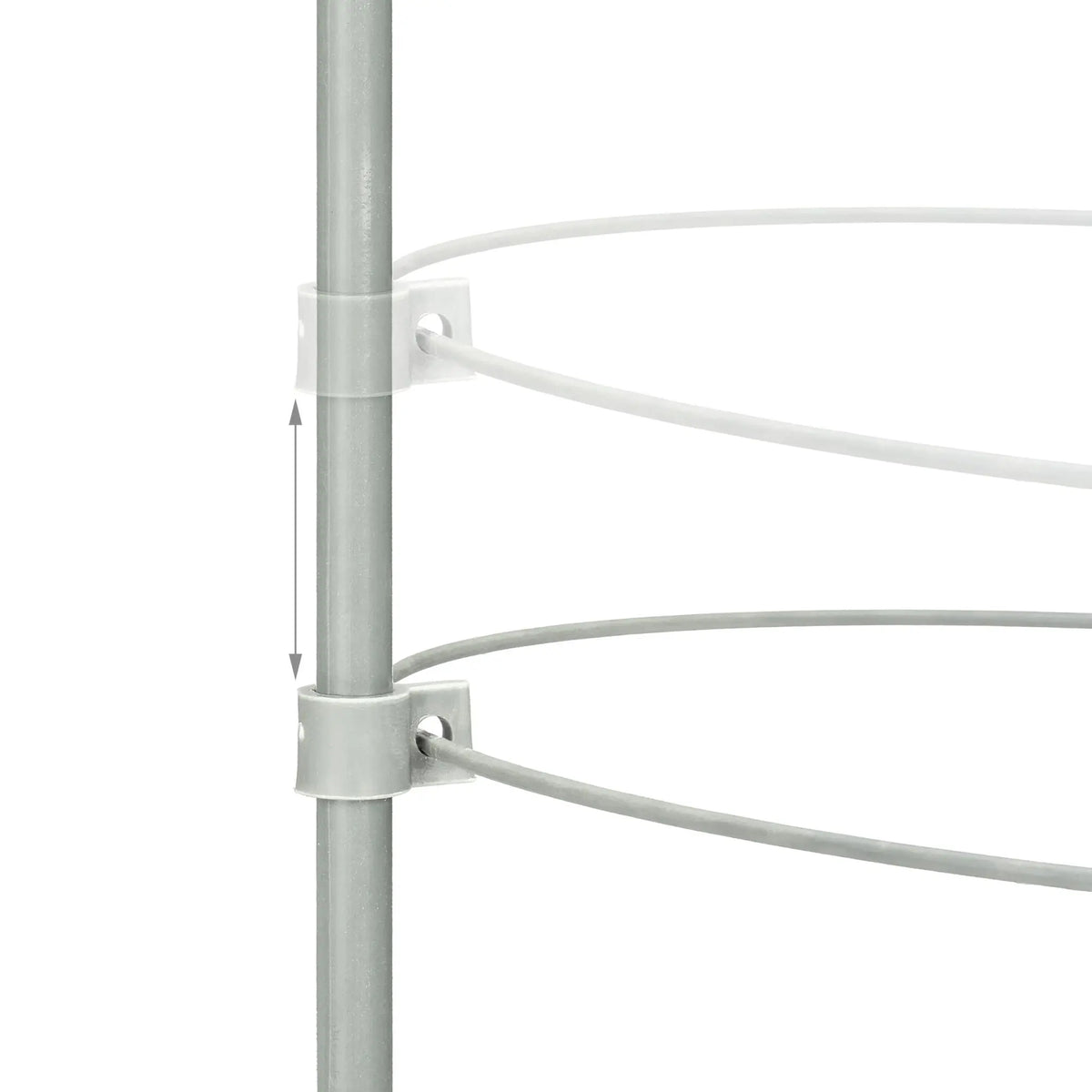 Rankhilfe 60cm 4er-Set Grau von Relaxdays