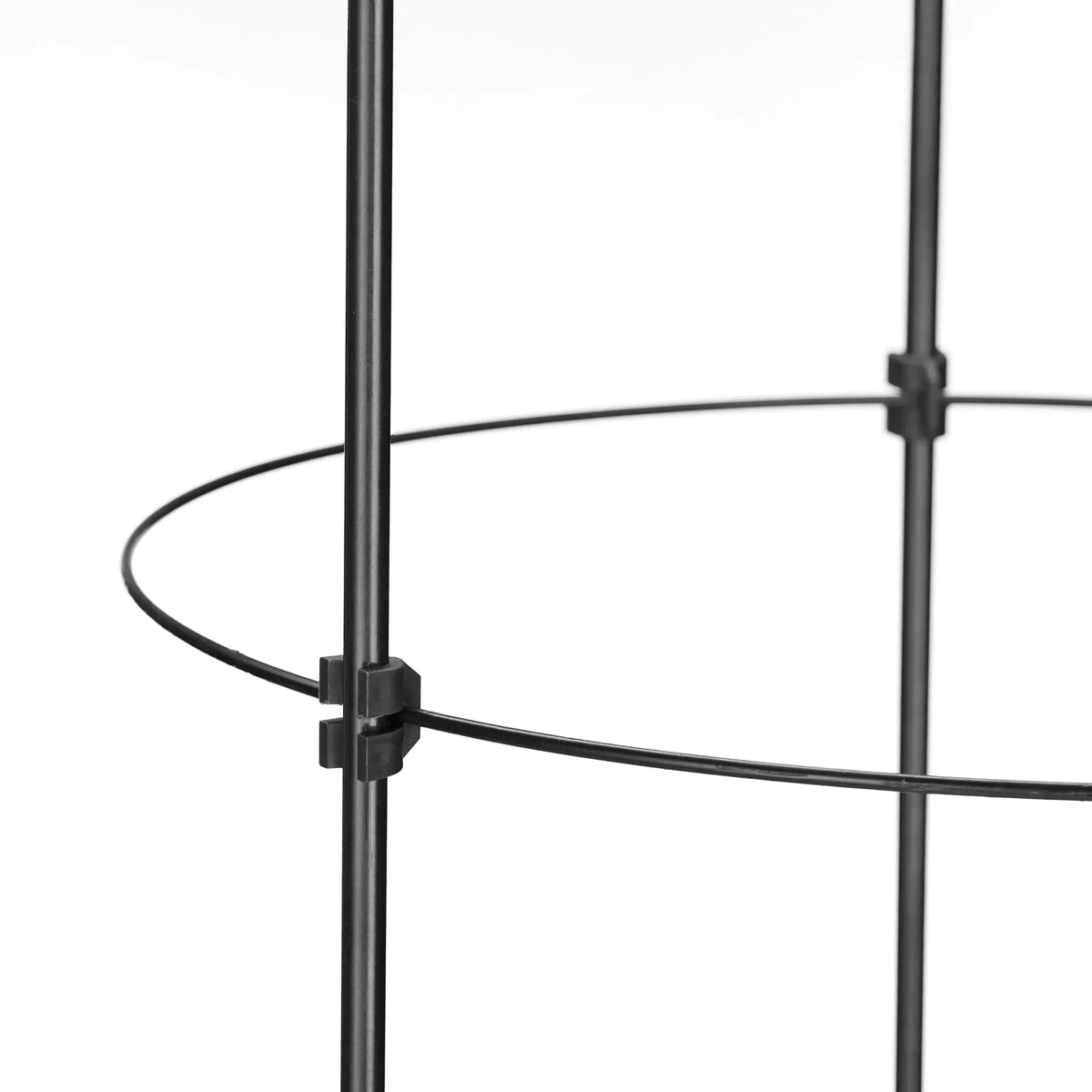 Rankhilfe 120cm 2er-Set schwarz Schwarz von Relaxdays