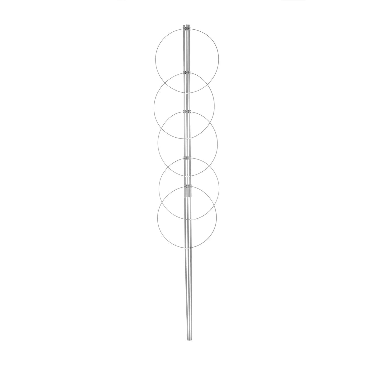 Rankhilfe 150cm 2er-Set grau Grau von Relaxdays