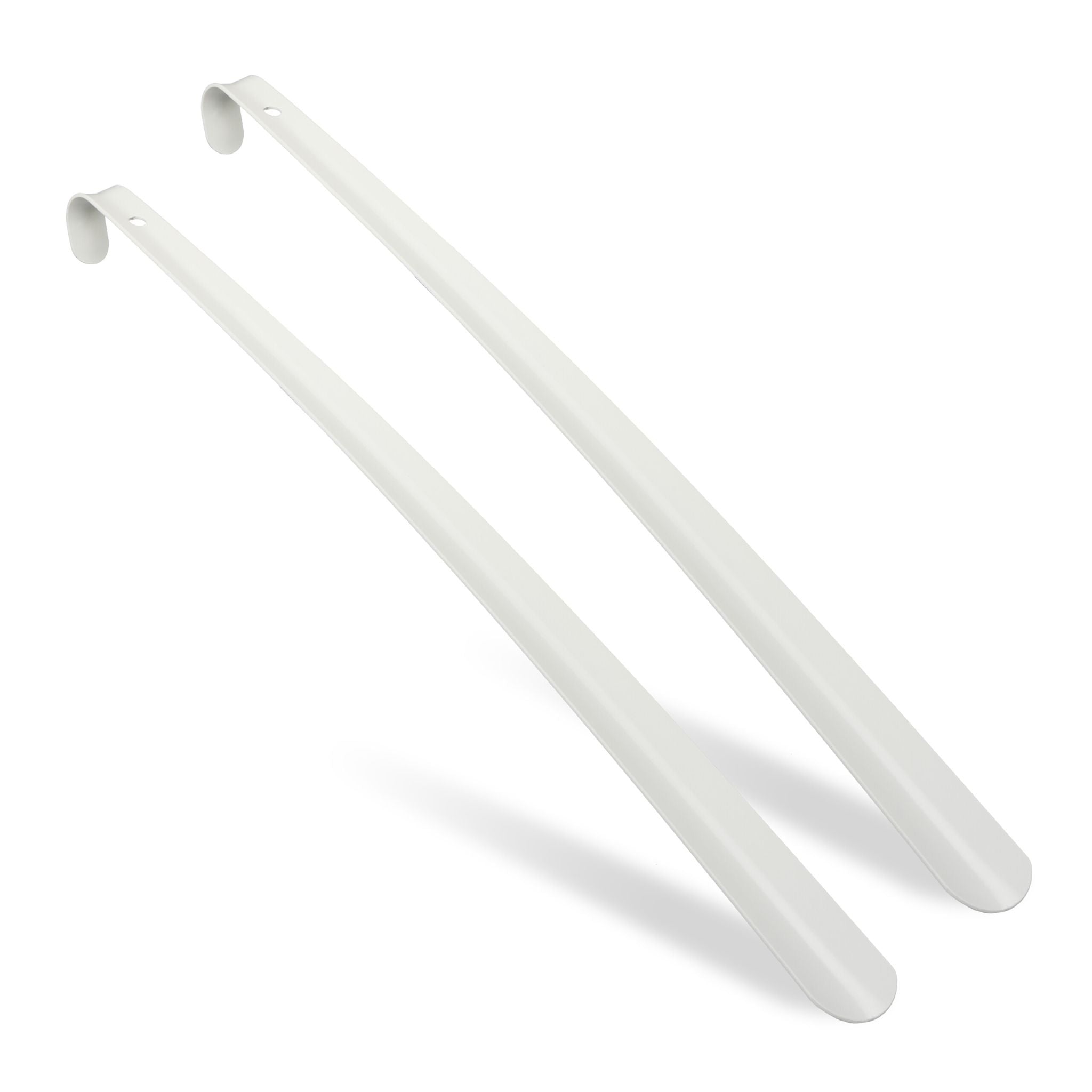 Schuhlöffel Metall 2er-Set Weiss von Relaxdays