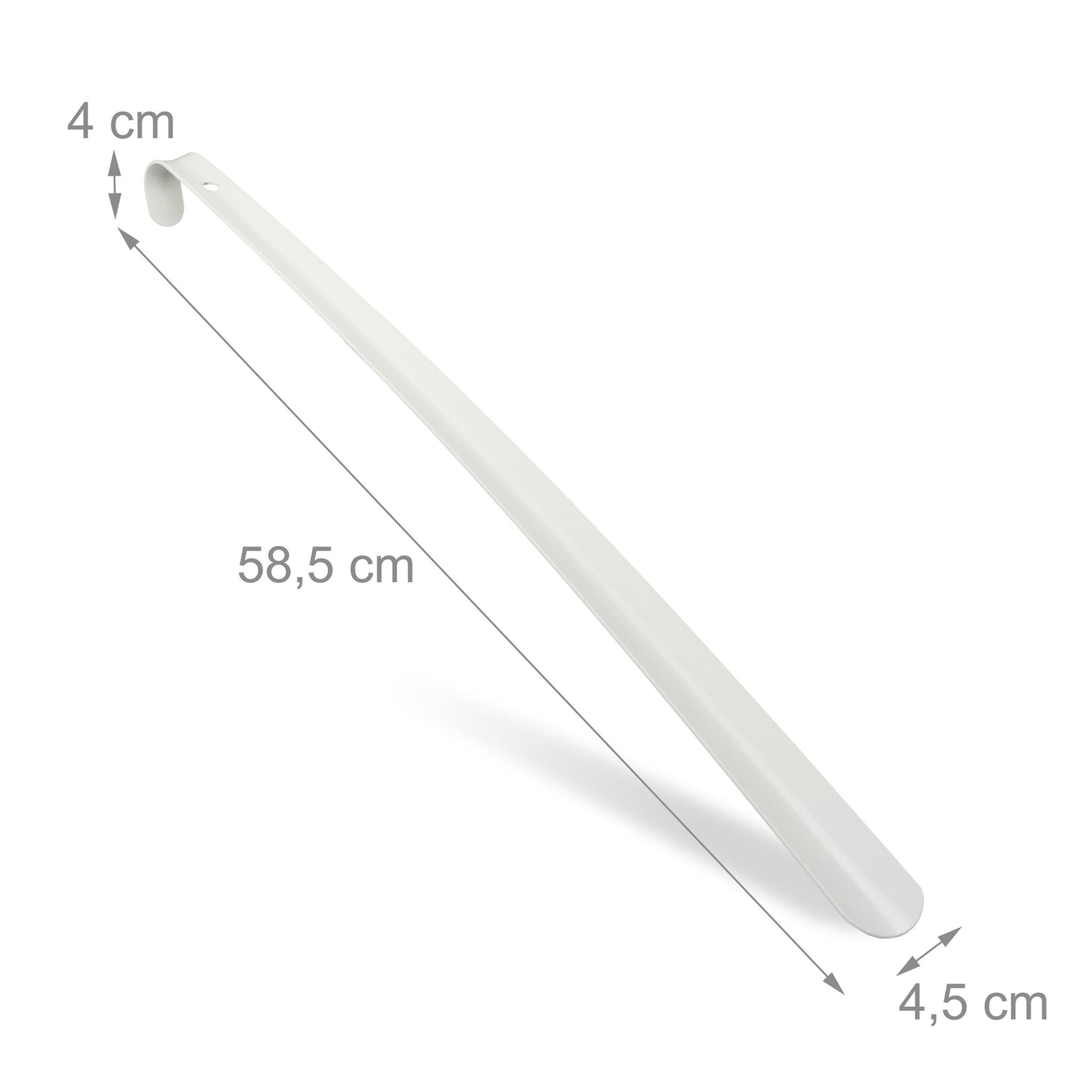 Schuhlöffel Metall 2er-Set Weiss von Relaxdays