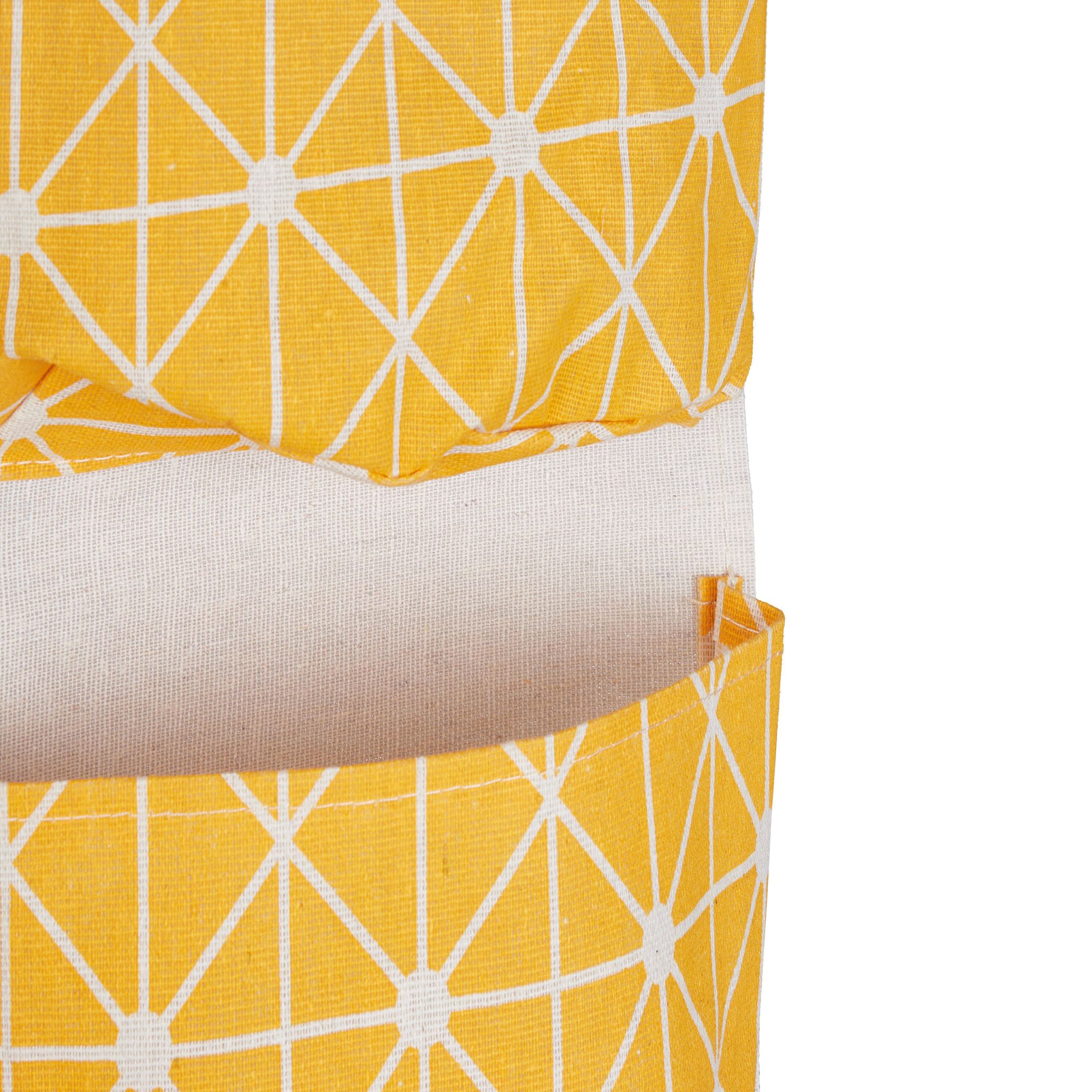Hängeorganizer Stoff Creme-Gelb-Hellbraun von Relaxdays