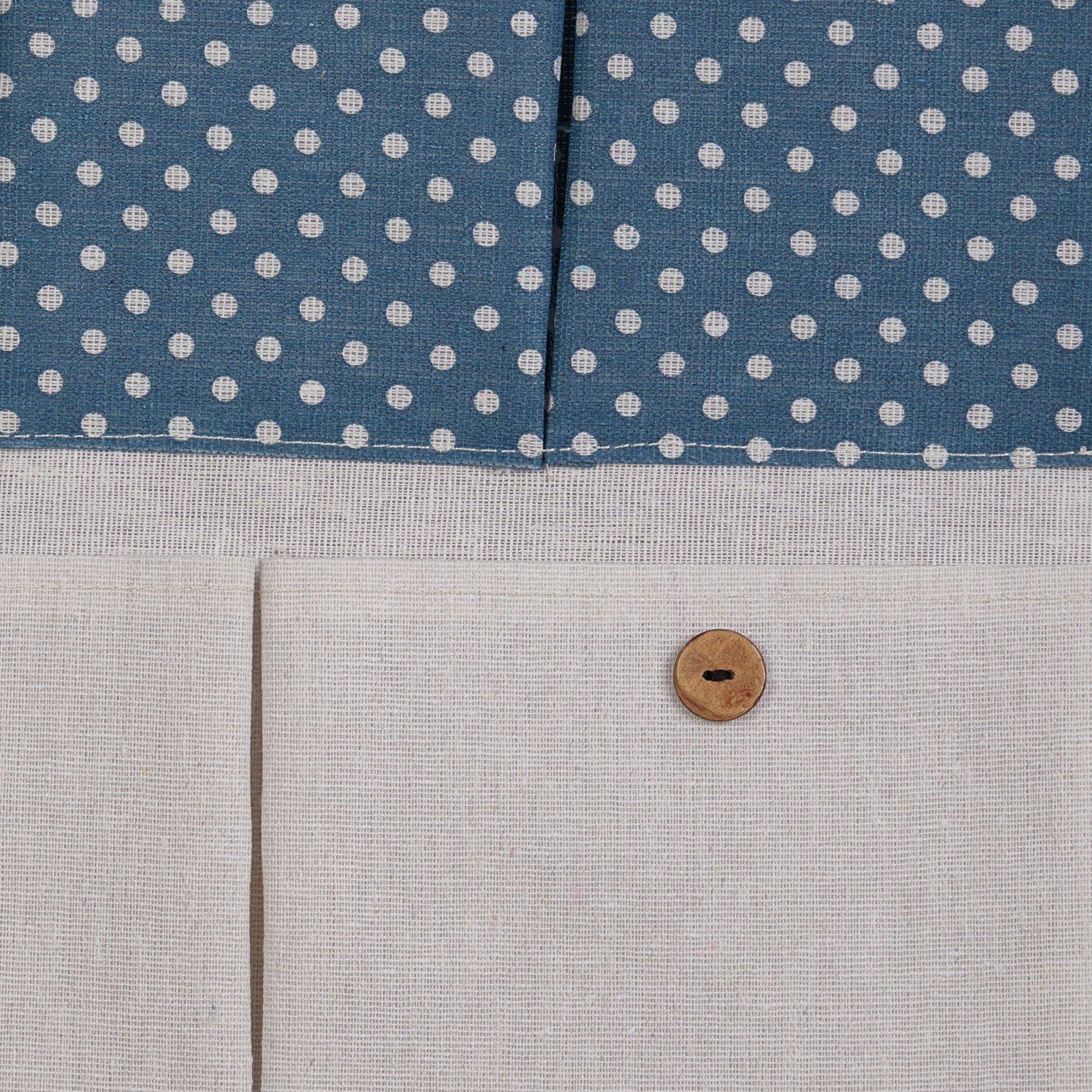 Hängeorganizer Stoff Blau-Creme-Hellbraun von Relaxdays