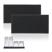 Barmatte 30x15cm 2er-Set Schwarz von Relaxdays