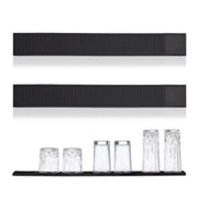 Barmatte 60x8cm 2er-Set Schwarz von Relaxdays
