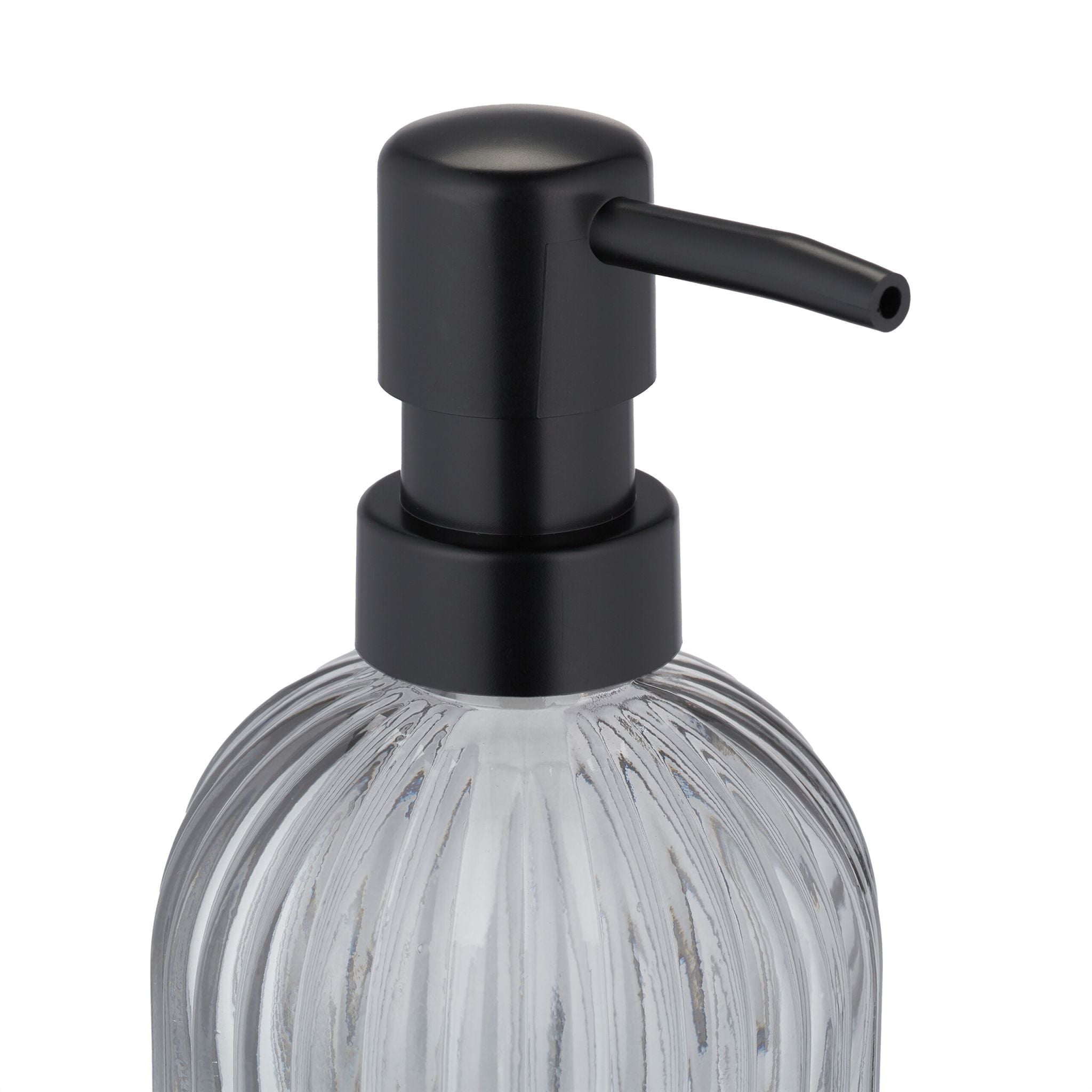Glas Seifenspender 3er-Set Schwarz von Relaxdays