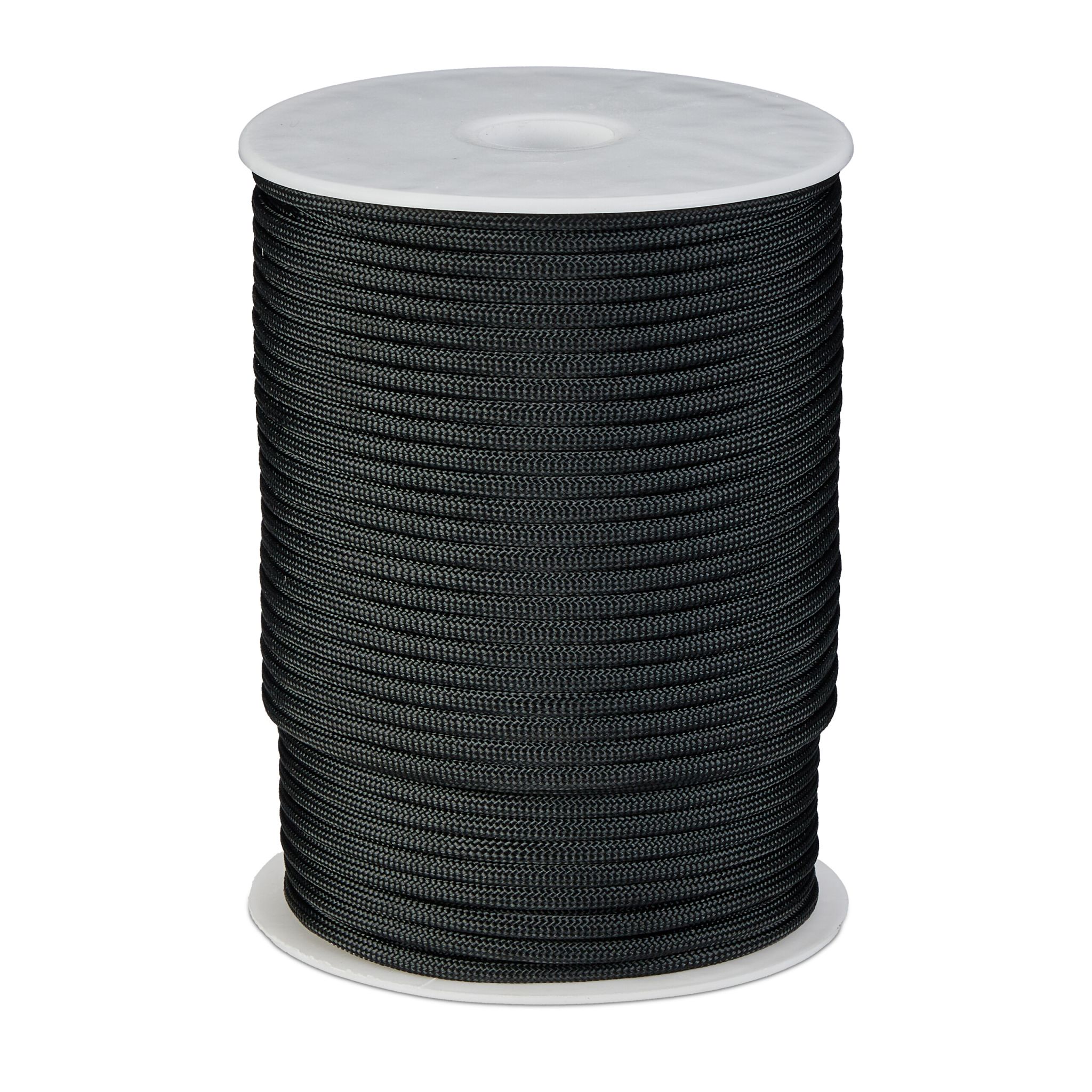 Paracord 4 mm Weiss-Schwarz von Relaxdays