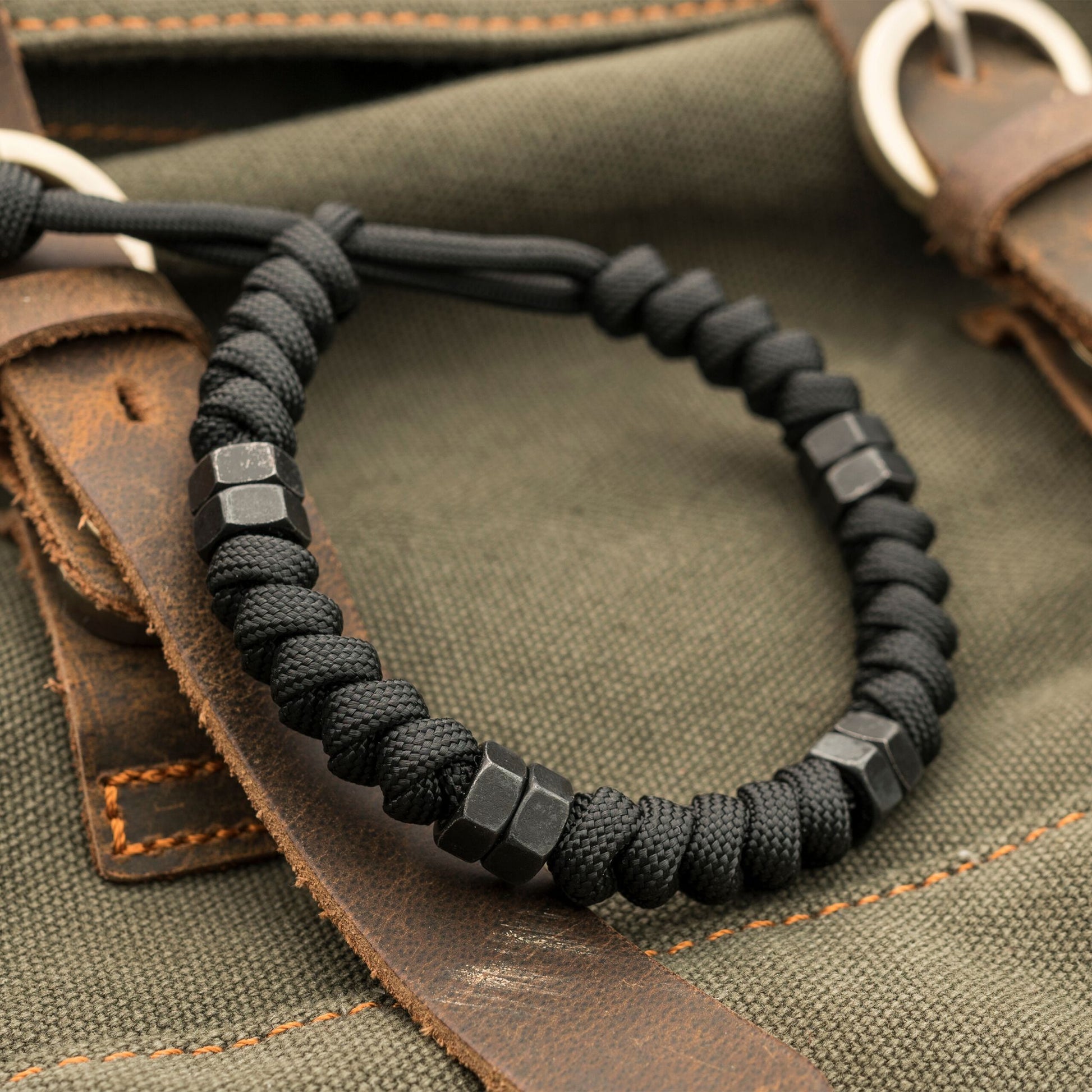 Paracord 4 mm Weiss-Schwarz von Relaxdays