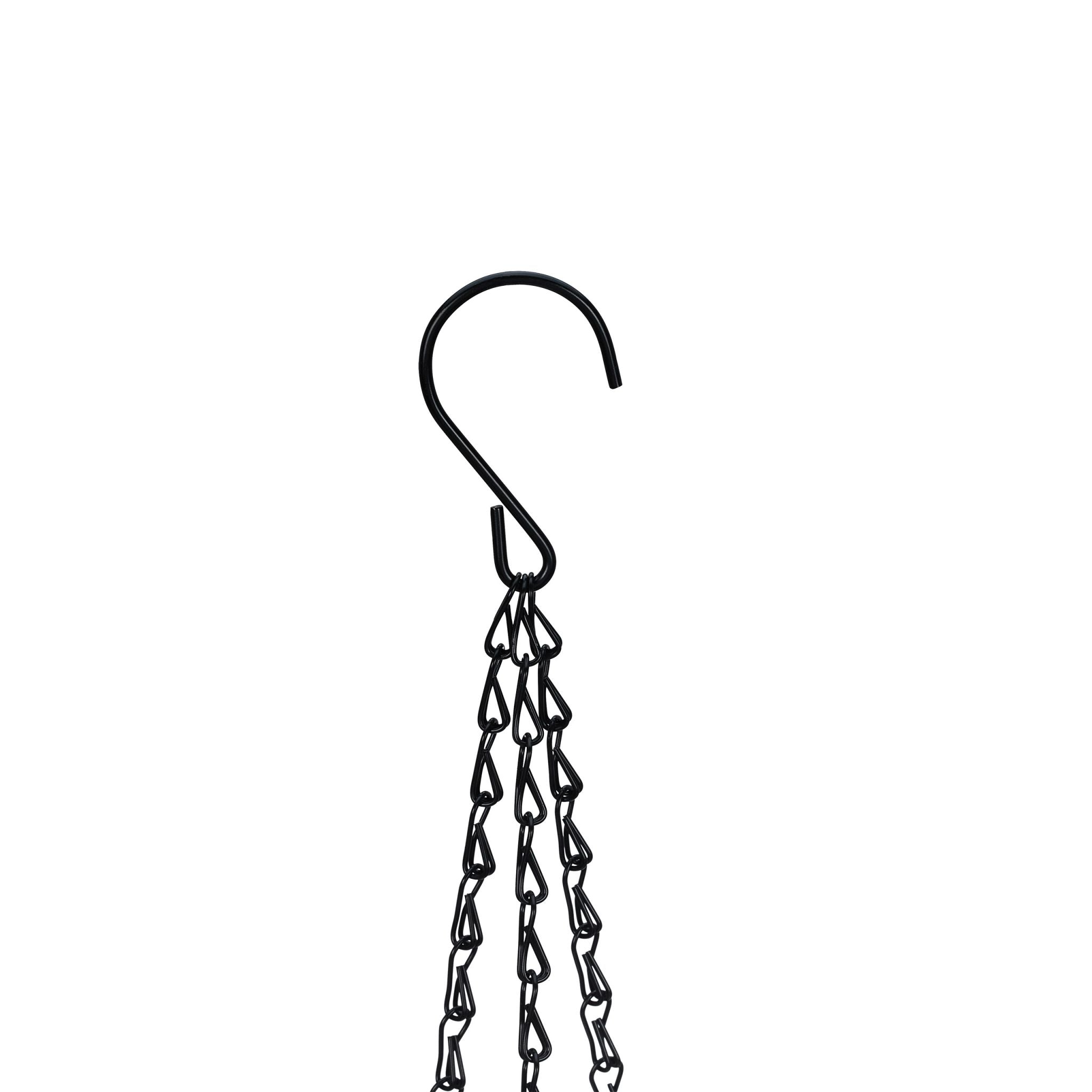 Blumenampel mit Wasserspeicher 2er-Set Weiss-Schwarz von Relaxdays