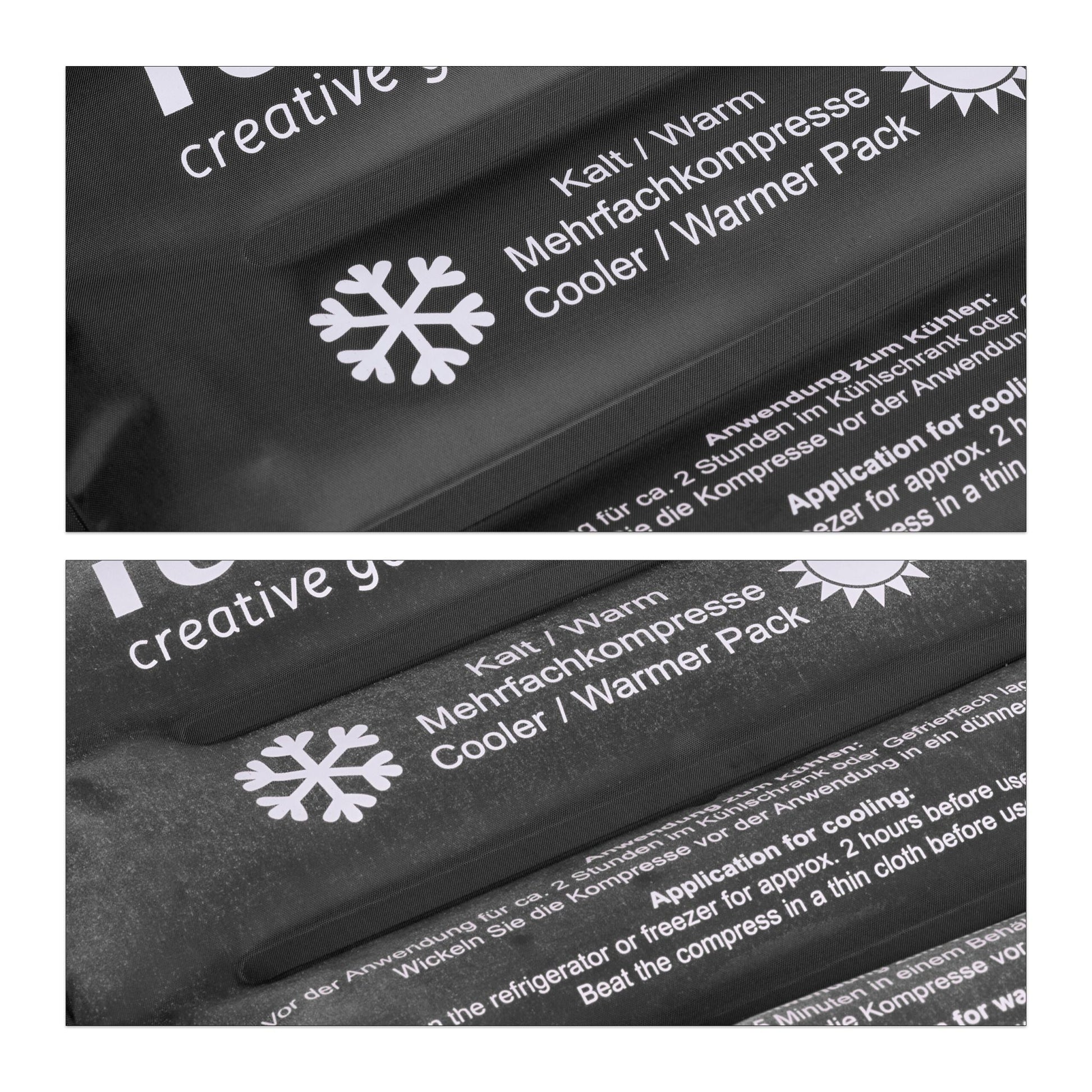 Grosses Kühlpad Weiss-Schwarz von Relaxdays
