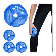 Knie Kühlpads 4er-Set Weiss-Blau von Relaxdays