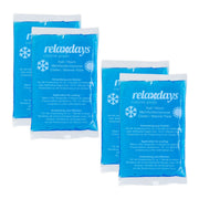 Kühlpads rechteckig 4er-Set Weiss-Blau von Relaxdays