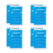 Kühlpads rechteckig 8er-Set Weiss-Blau von Relaxdays