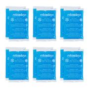 Rechteckige Kühlpads 12er-Set Blau von Relaxdays