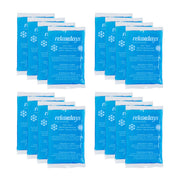 Rechteckige Kühlpads 16er-Set Blau von Relaxdays