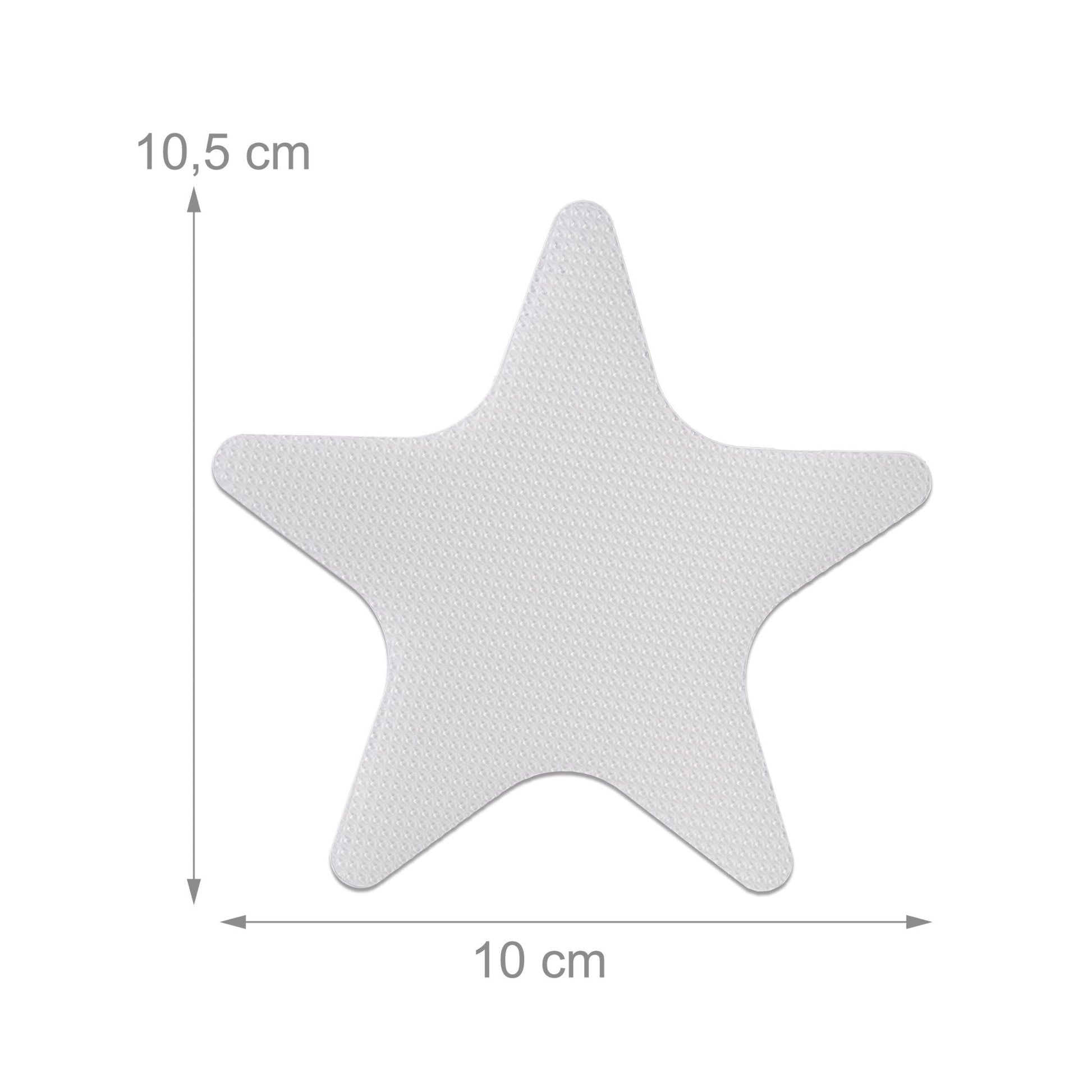 Antirutsch Aufkleber Seestern 30er-Set Transparent von Relaxdays