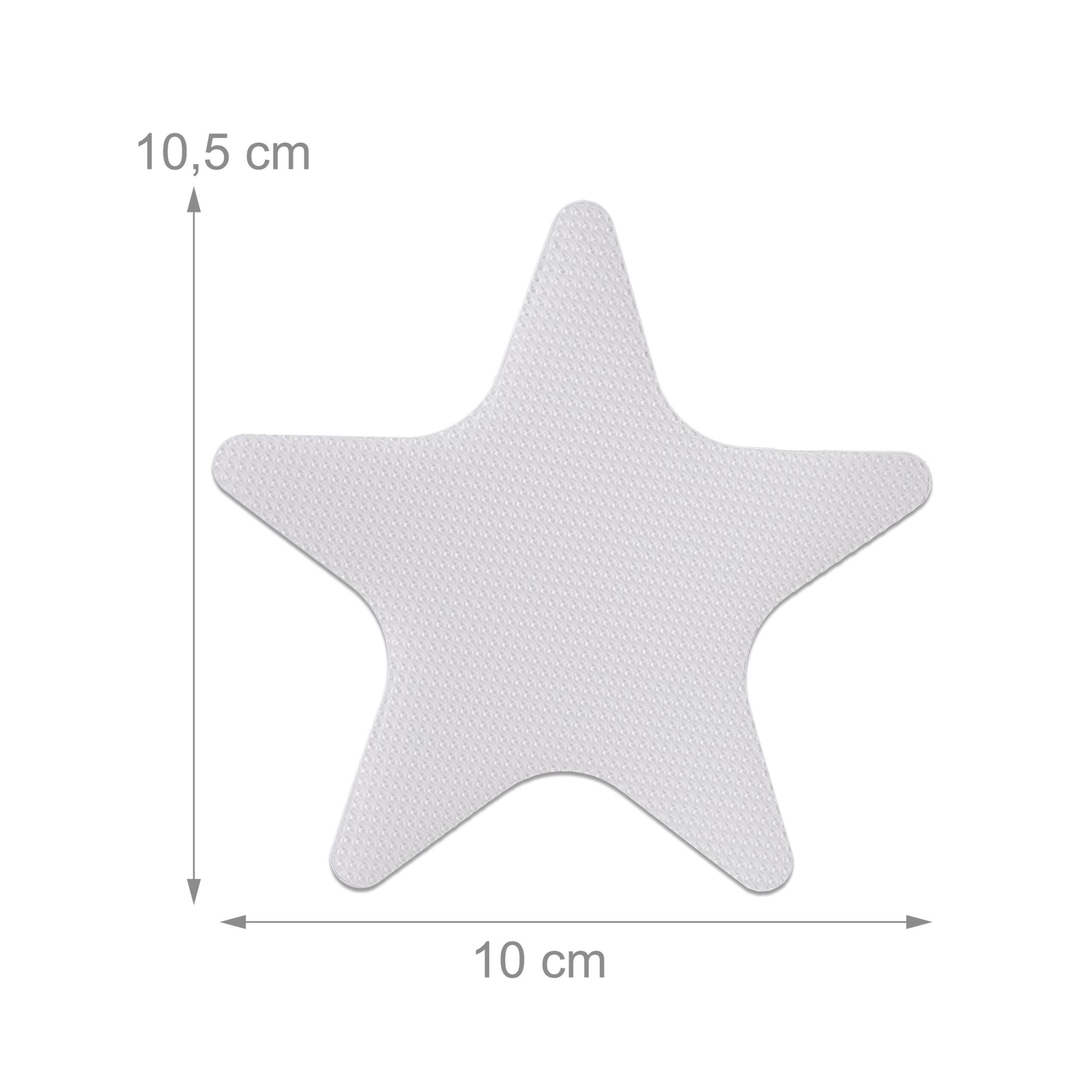 Antirutsch Aufkleber Seestern 30er-Set Transparent von Relaxdays