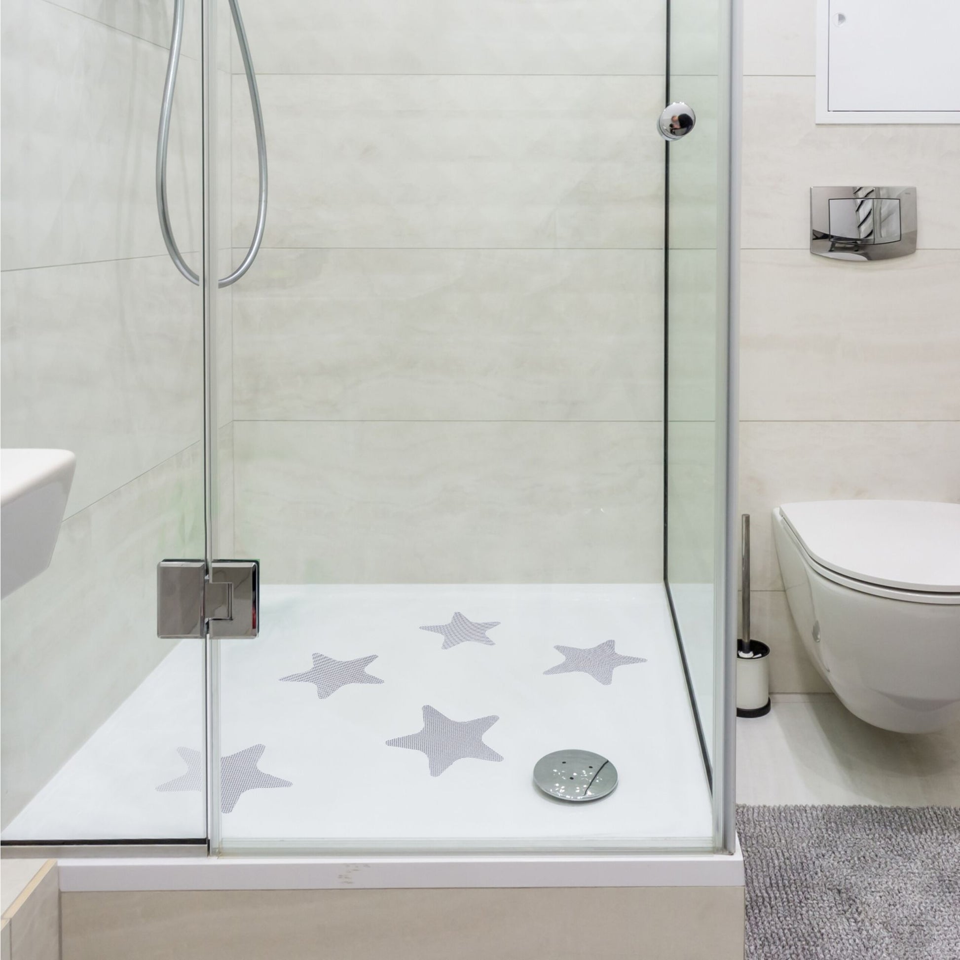 Antirutsch Aufkleber Seestern 30er-Set Transparent von Relaxdays