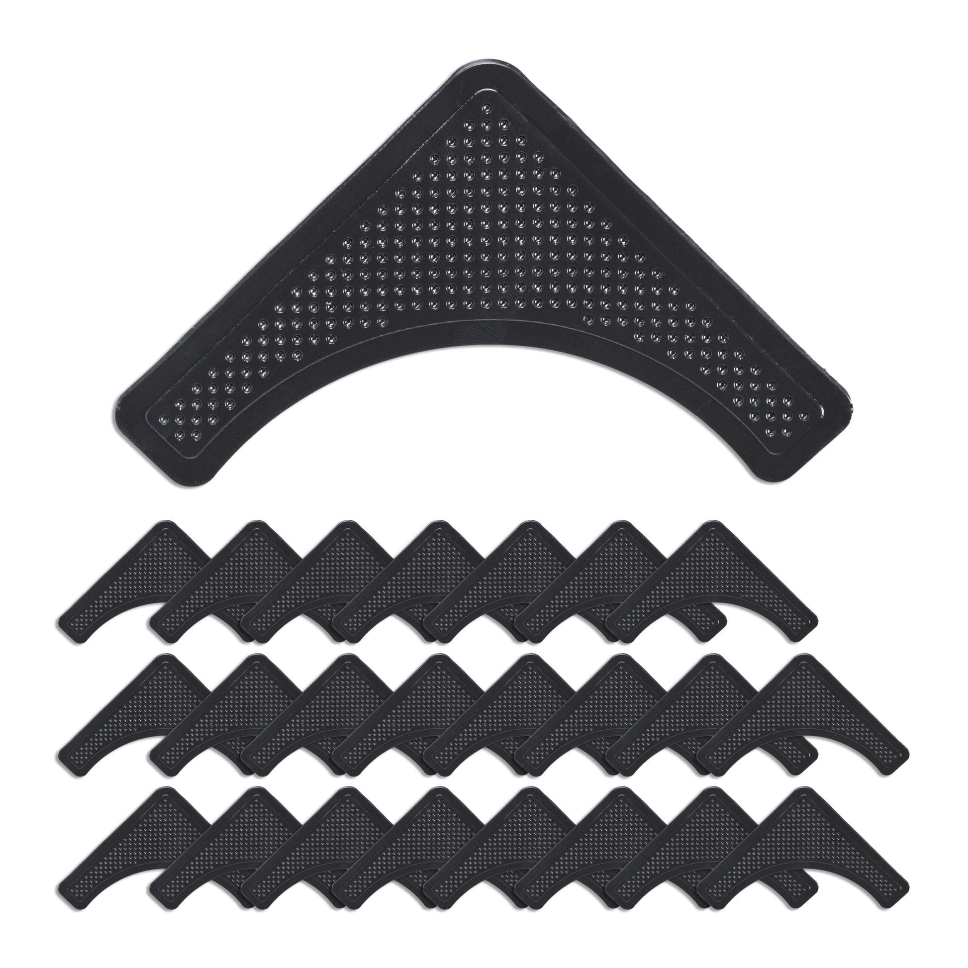 Teppich Antirutsch Pads 24er-Set Schwarz von Relaxdays