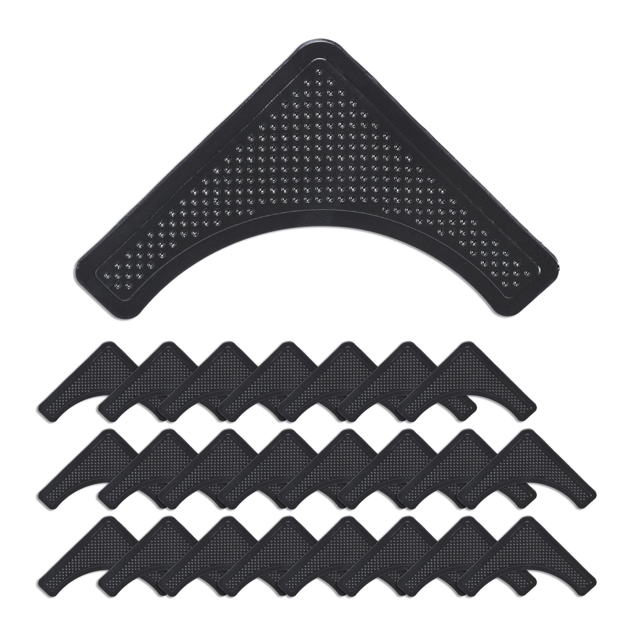 Teppich Antirutsch Pads 24er-Set Schwarz von Relaxdays
