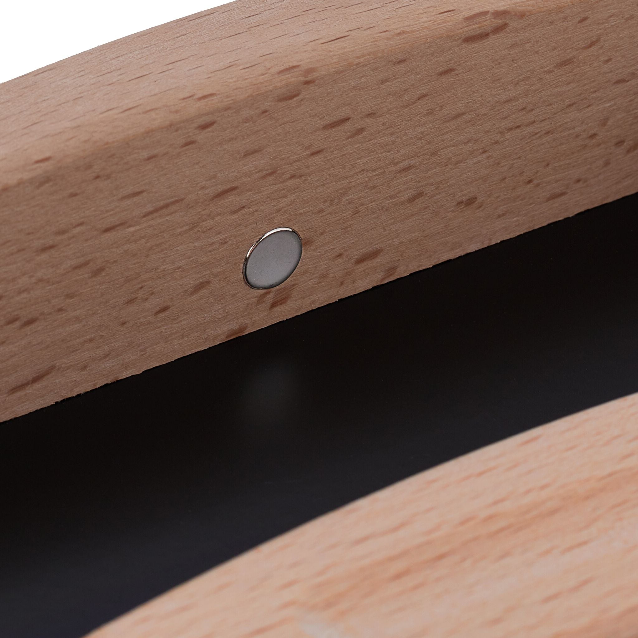Tischkehrset Metall und Holz Hellbraun-Schwarz von Relaxdays