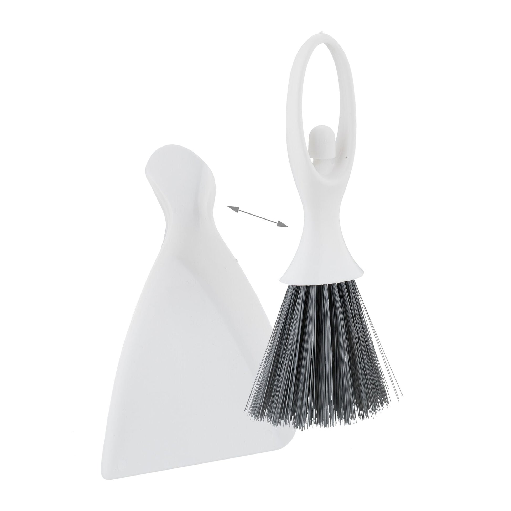Tischkehrset Tänzerin 4er-Set Weiss-Grau von Relaxdays