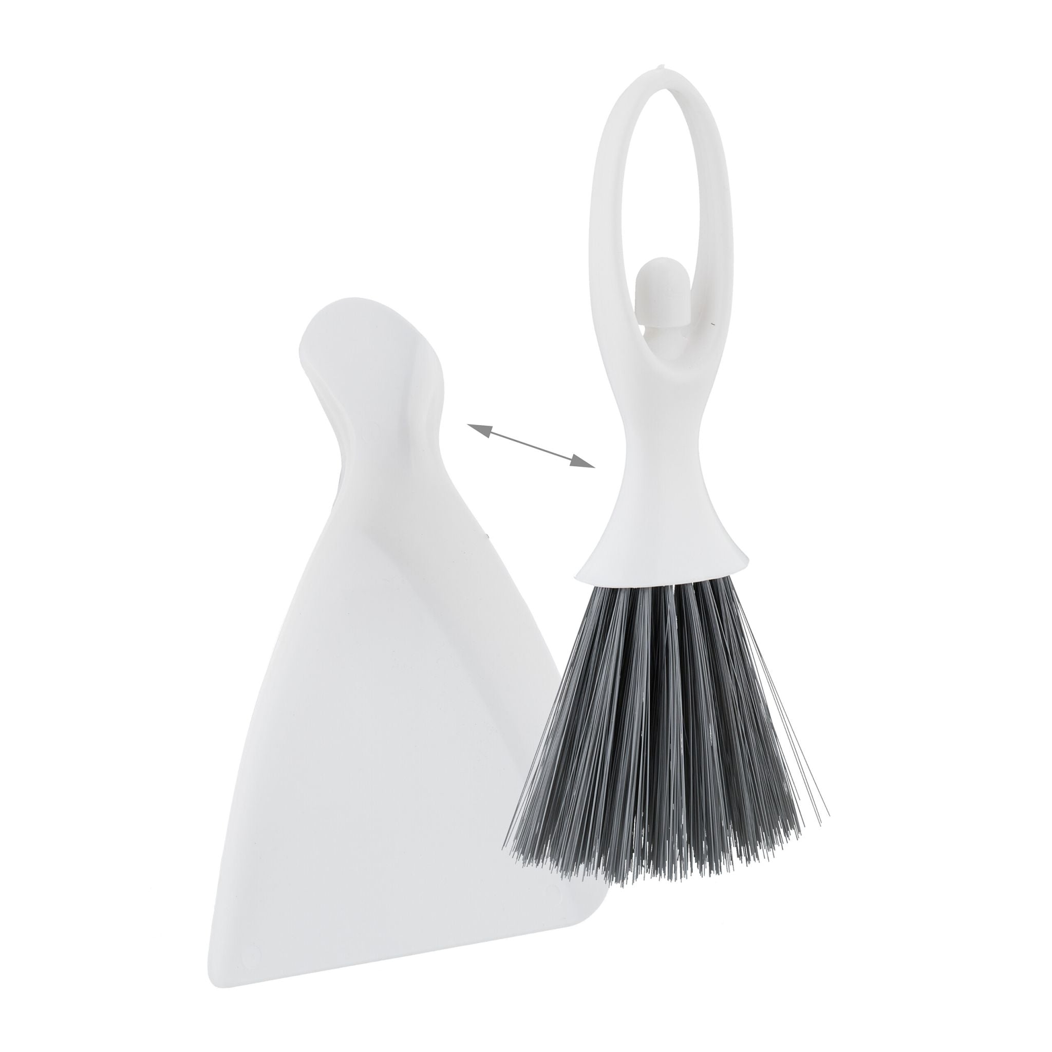 Tischkehrset Tänzerin 4er-Set Weiss-Grau von Relaxdays