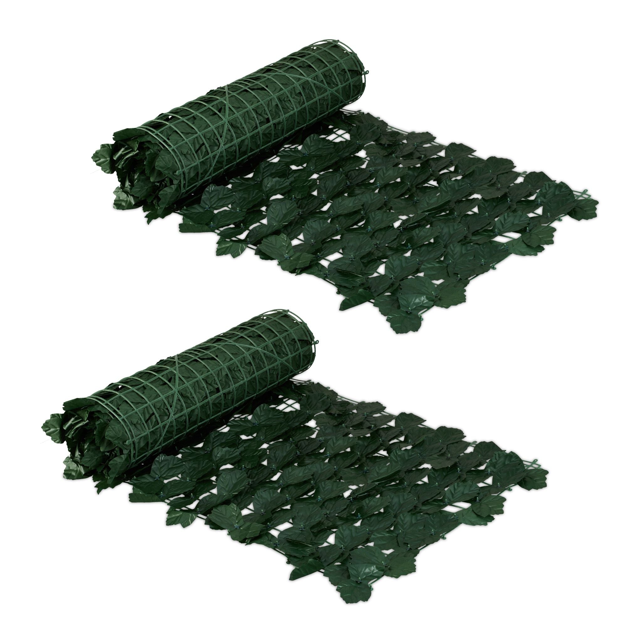 Sichtschutz Efeu 12er-Set Dunkelgrün