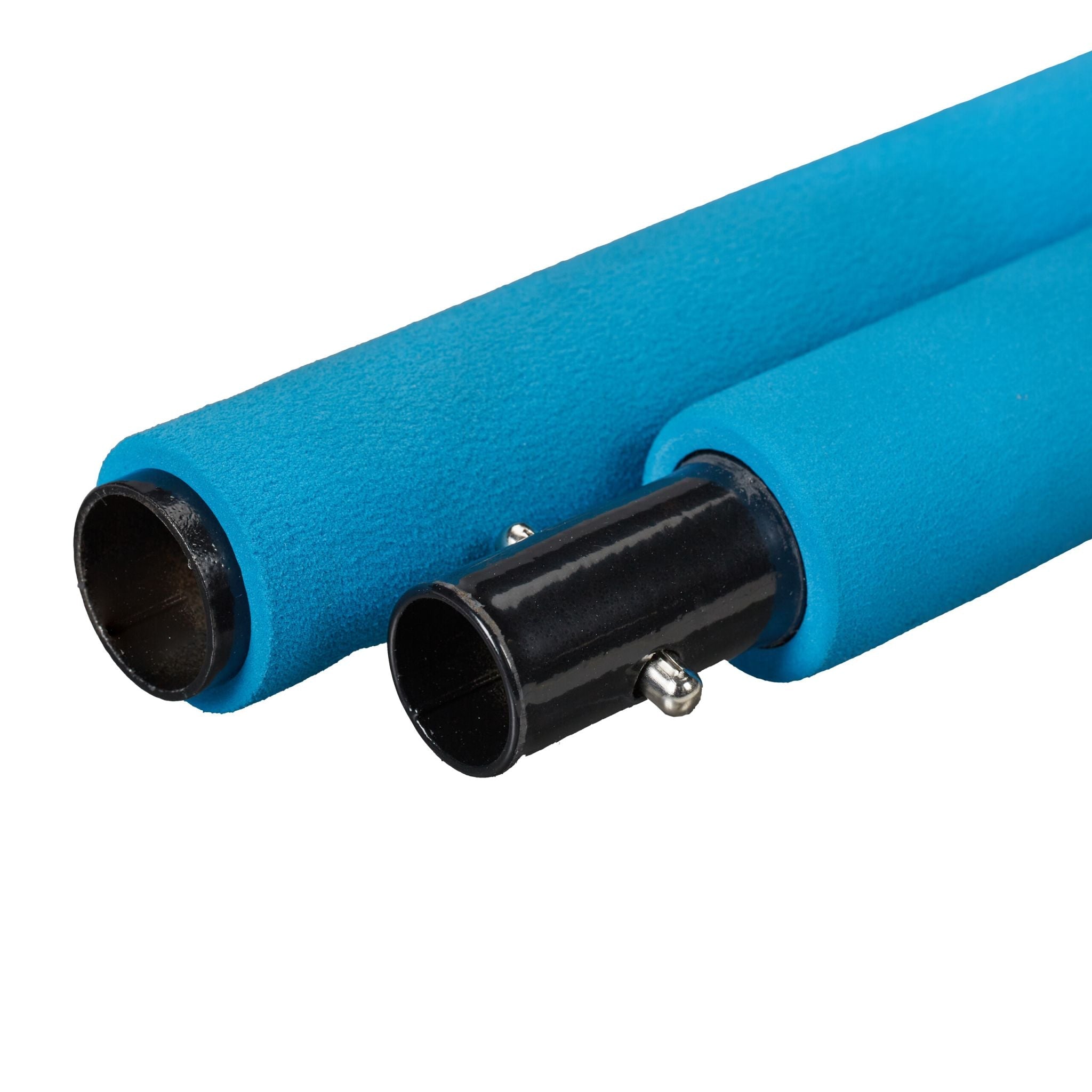 Pilates Stange mit Widerstandsbändern Blau-Schwarz von Relaxdays