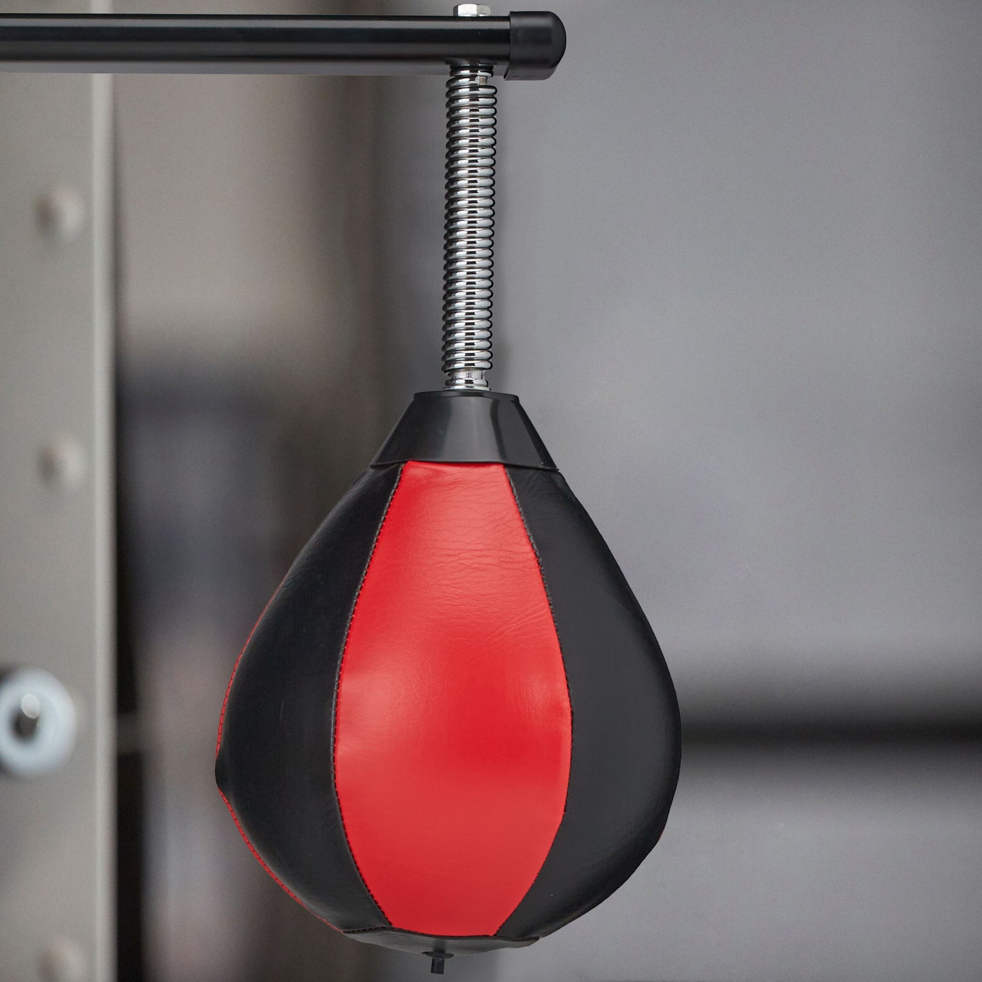 Punchingball für die Wand Rot-Schwarz-Silber von Relaxdays