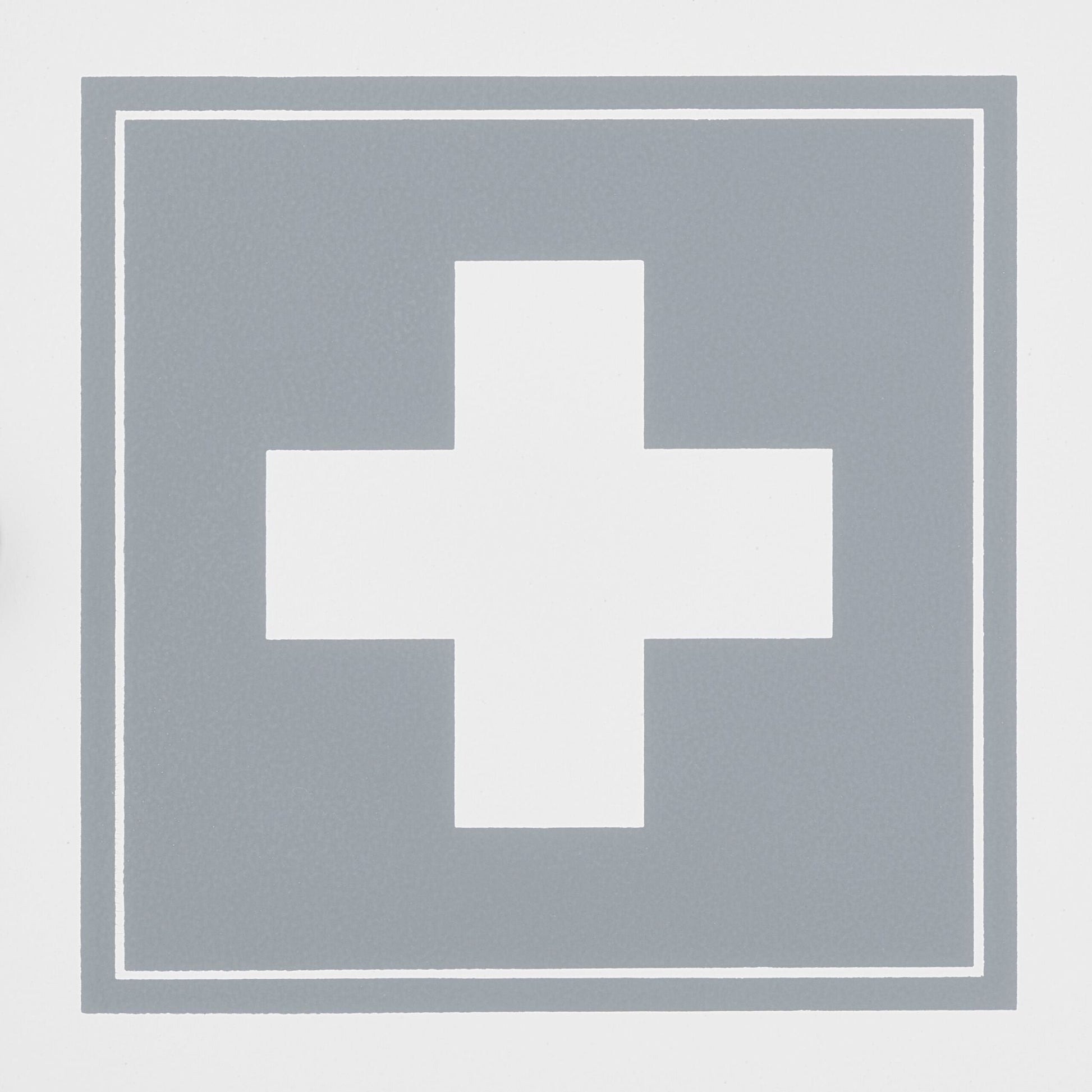 Abschliessbarer Medizinschrank Weiss-Grau von Relaxdays