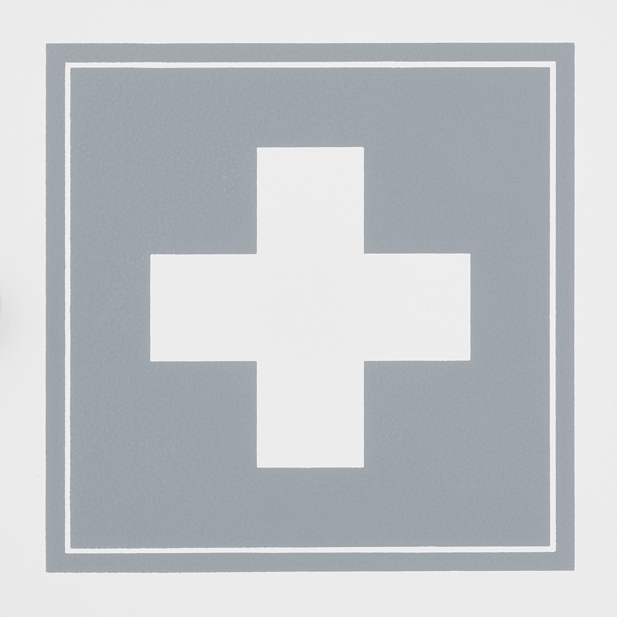 Abschliessbarer Medizinschrank Weiss-Grau von Relaxdays