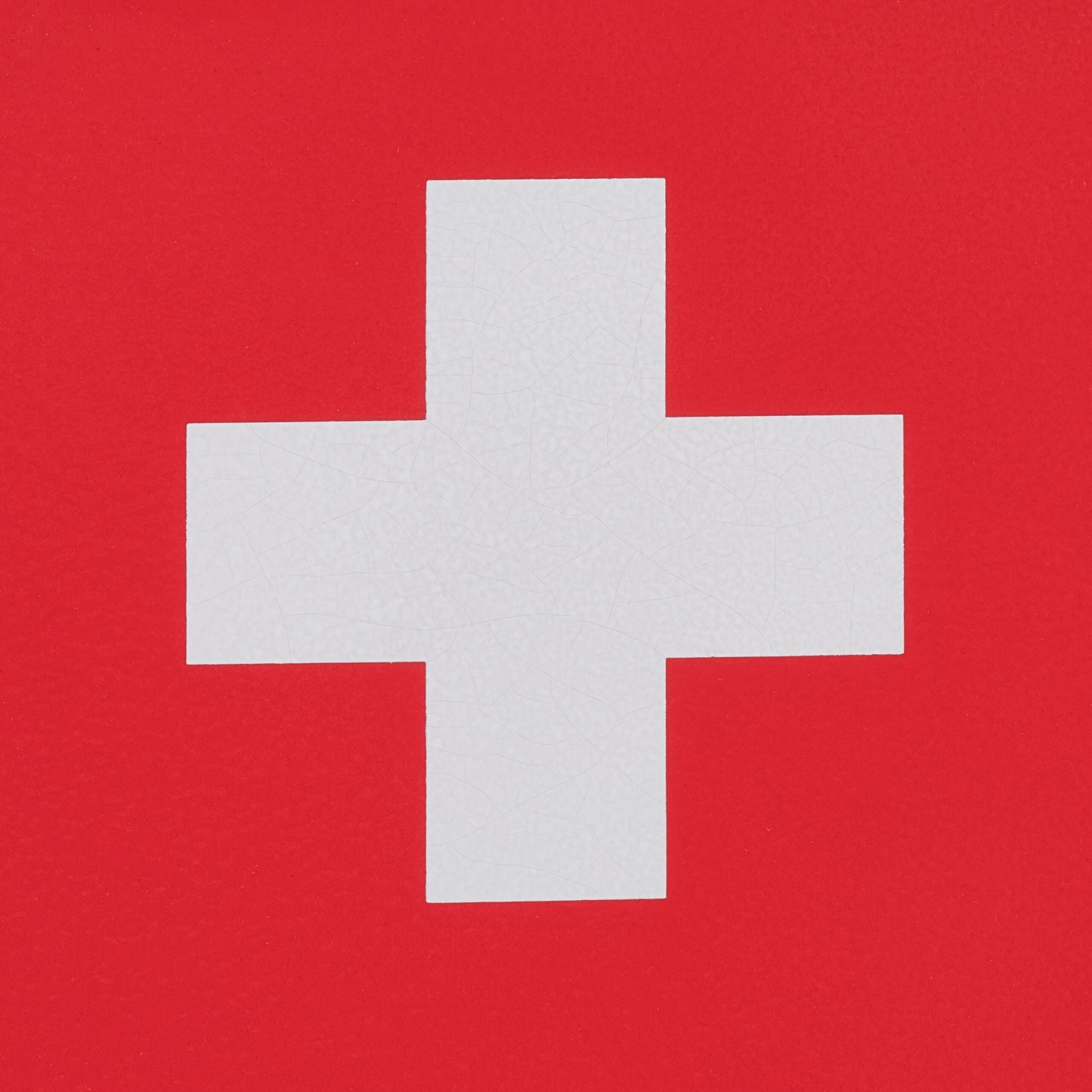 Abschliessbarer Medizinschrank Weiss-Rot von Relaxdays