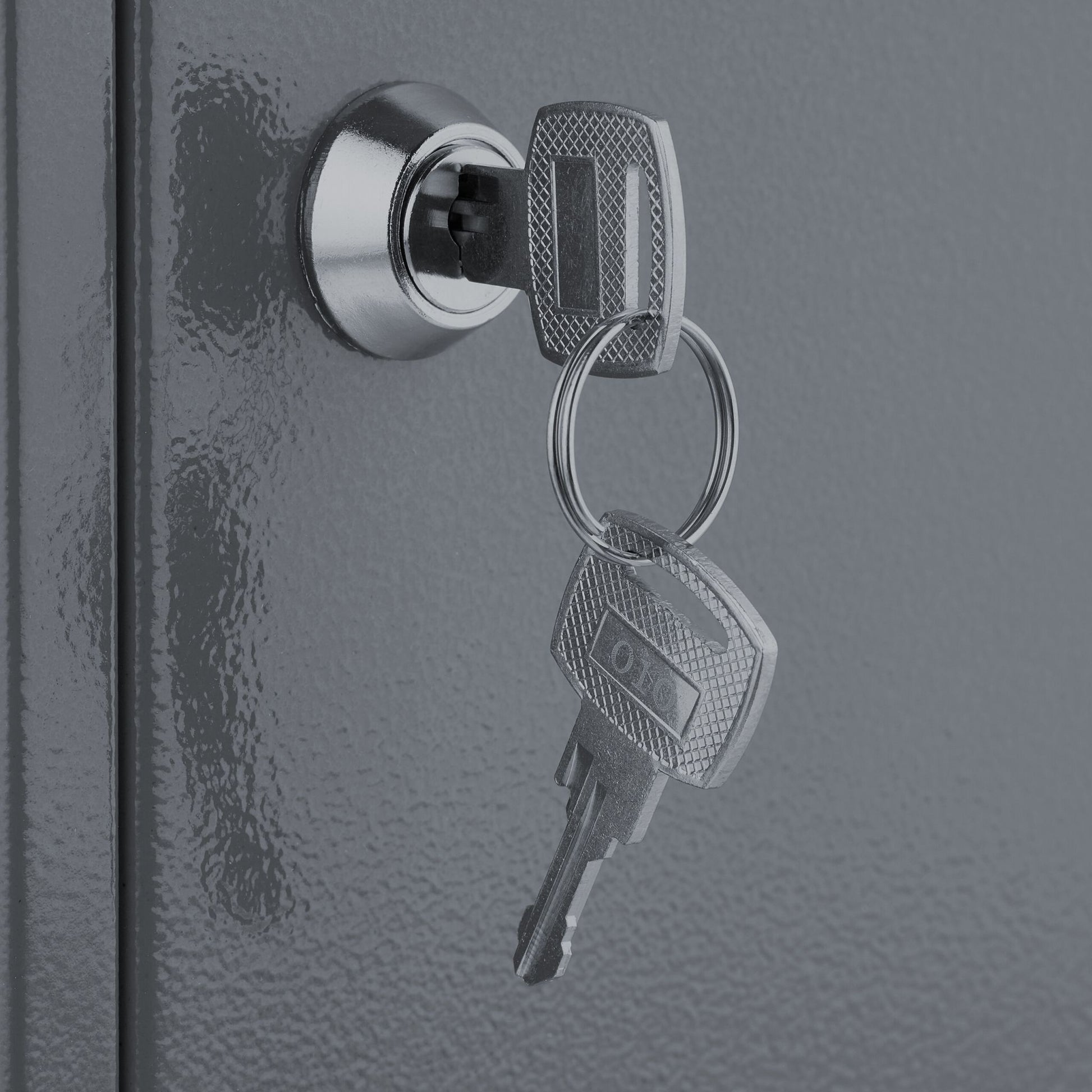 Abschliessbarer Medizinschrank Weiss-Grau von Relaxdays
