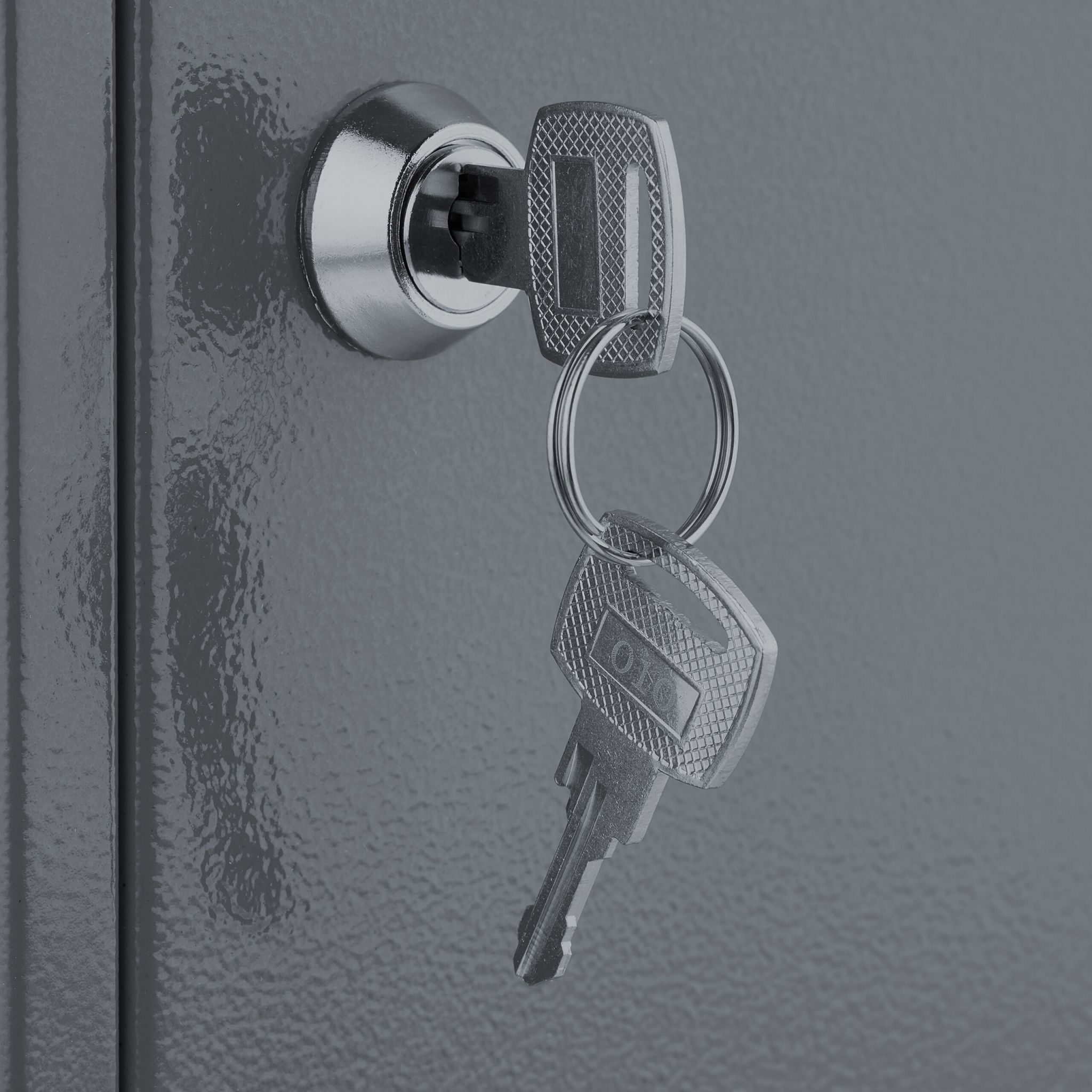 Abschliessbarer Medizinschrank Weiss-Grau von Relaxdays
